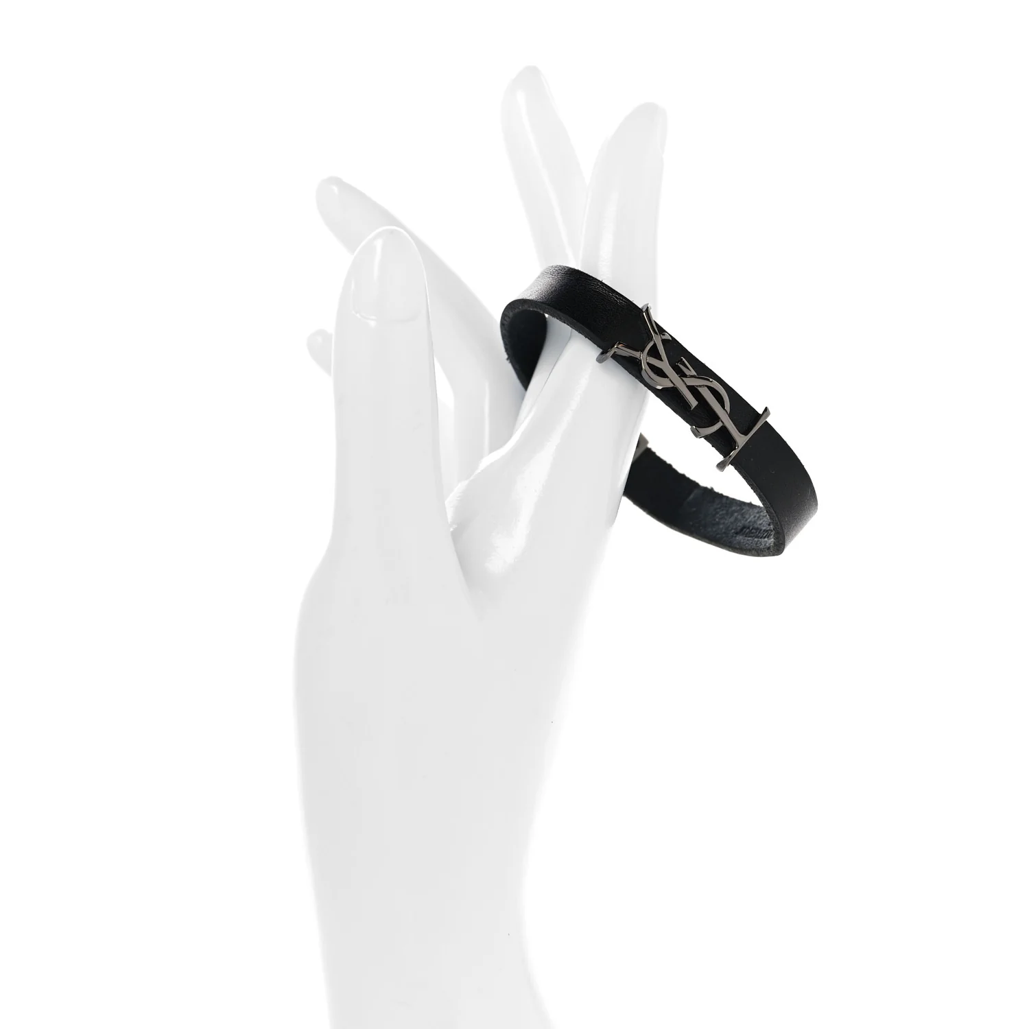 Calfskin Opyum Bracelet S Black - Image 5