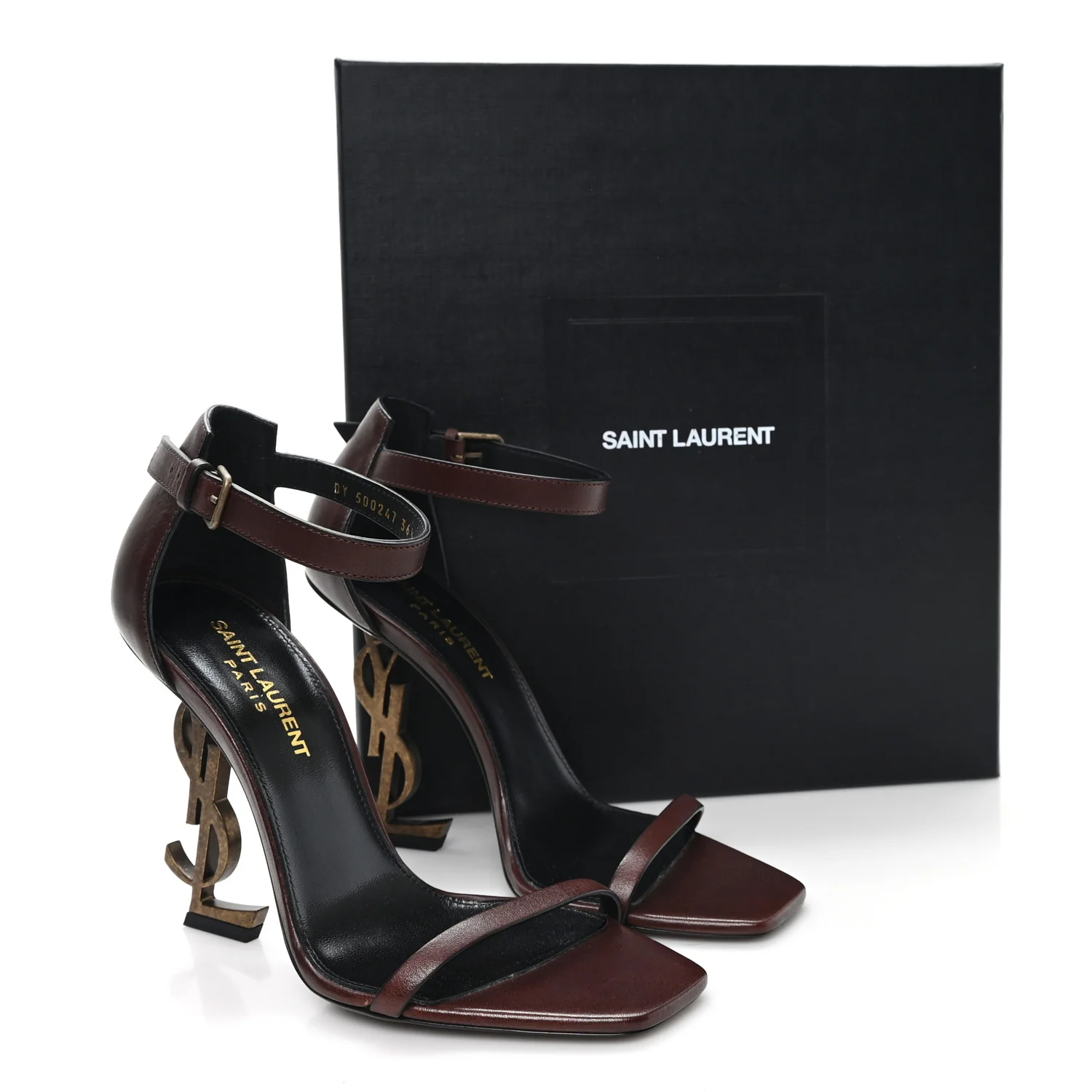 Calfskin Opyum Sandals 36.5 Brown - Image 10