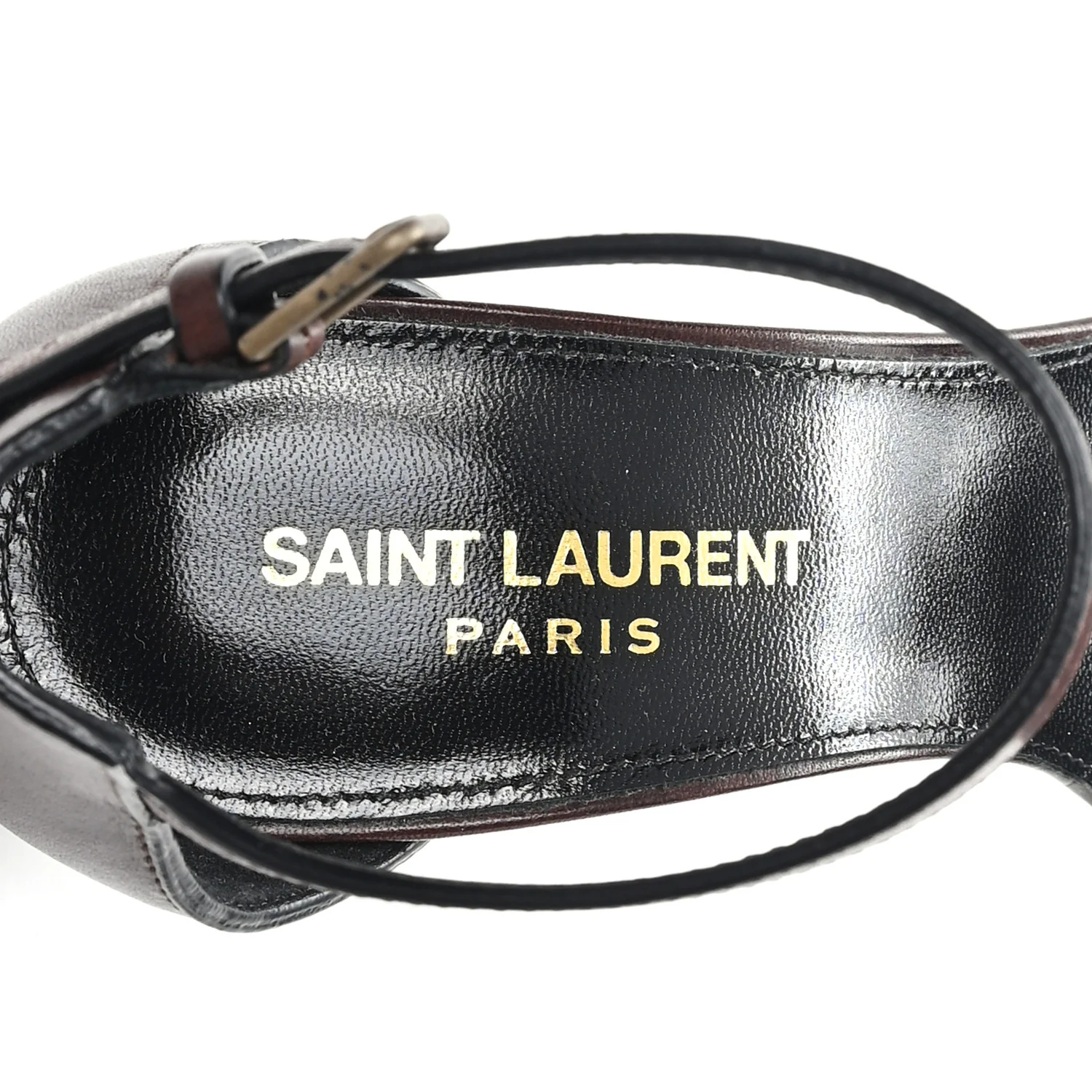 Calfskin Opyum Sandals 36.5 Brown - Image 8
