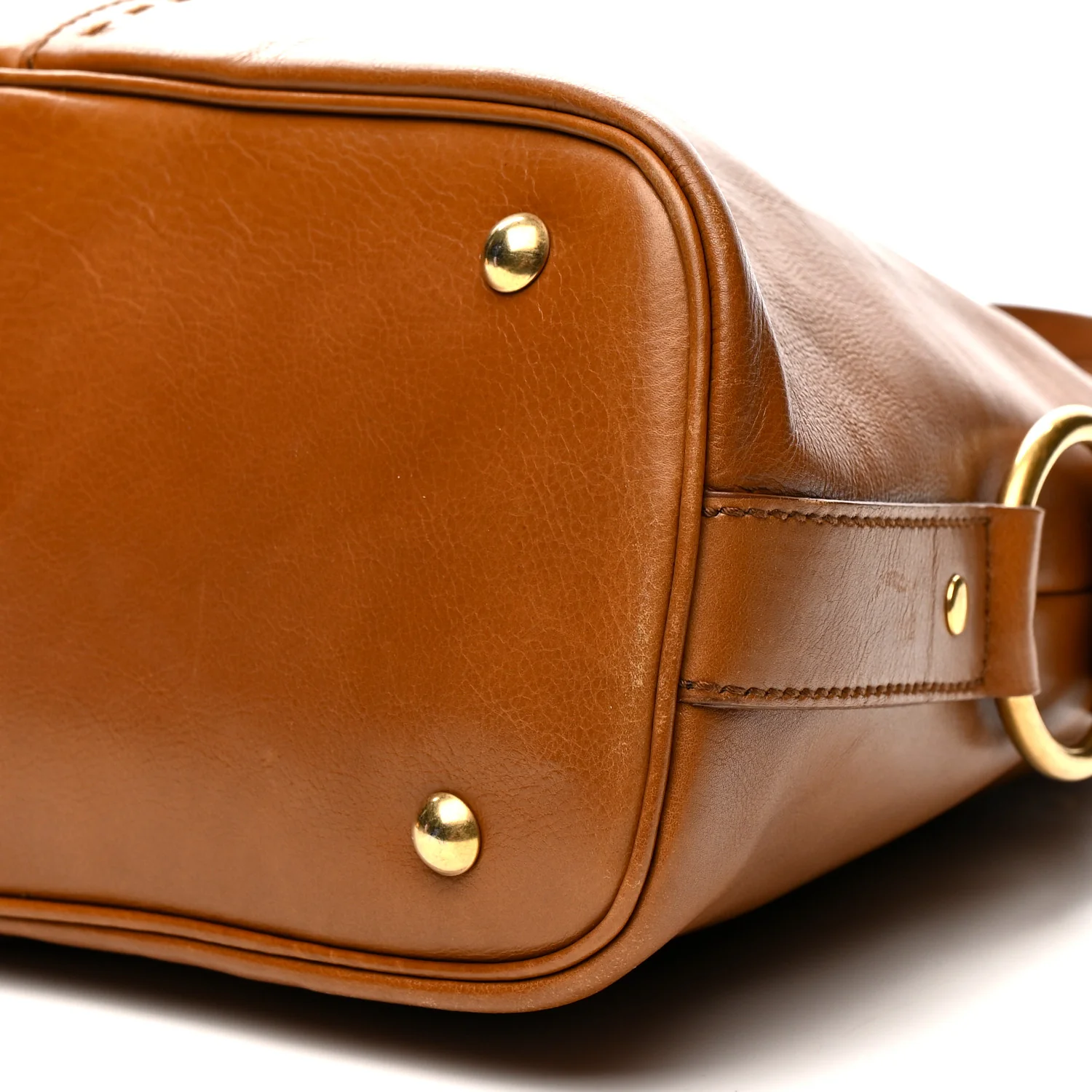 Calfskin Oversized Muse Brown - Image 10
