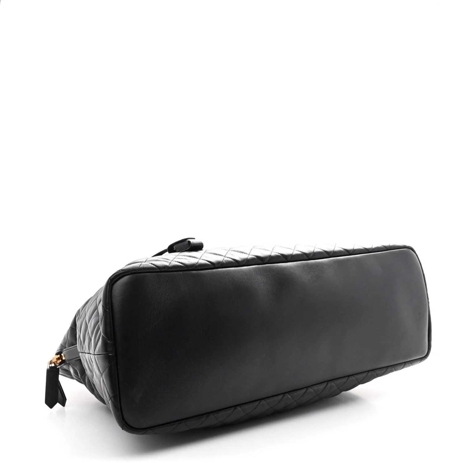 Calfskin Quilted ES Giant Travel Bag Black - Image 4