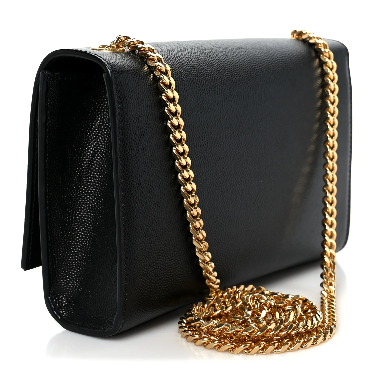 Calfskin Small Classic Monogram Kate Tassel Satchel Black - Image 3