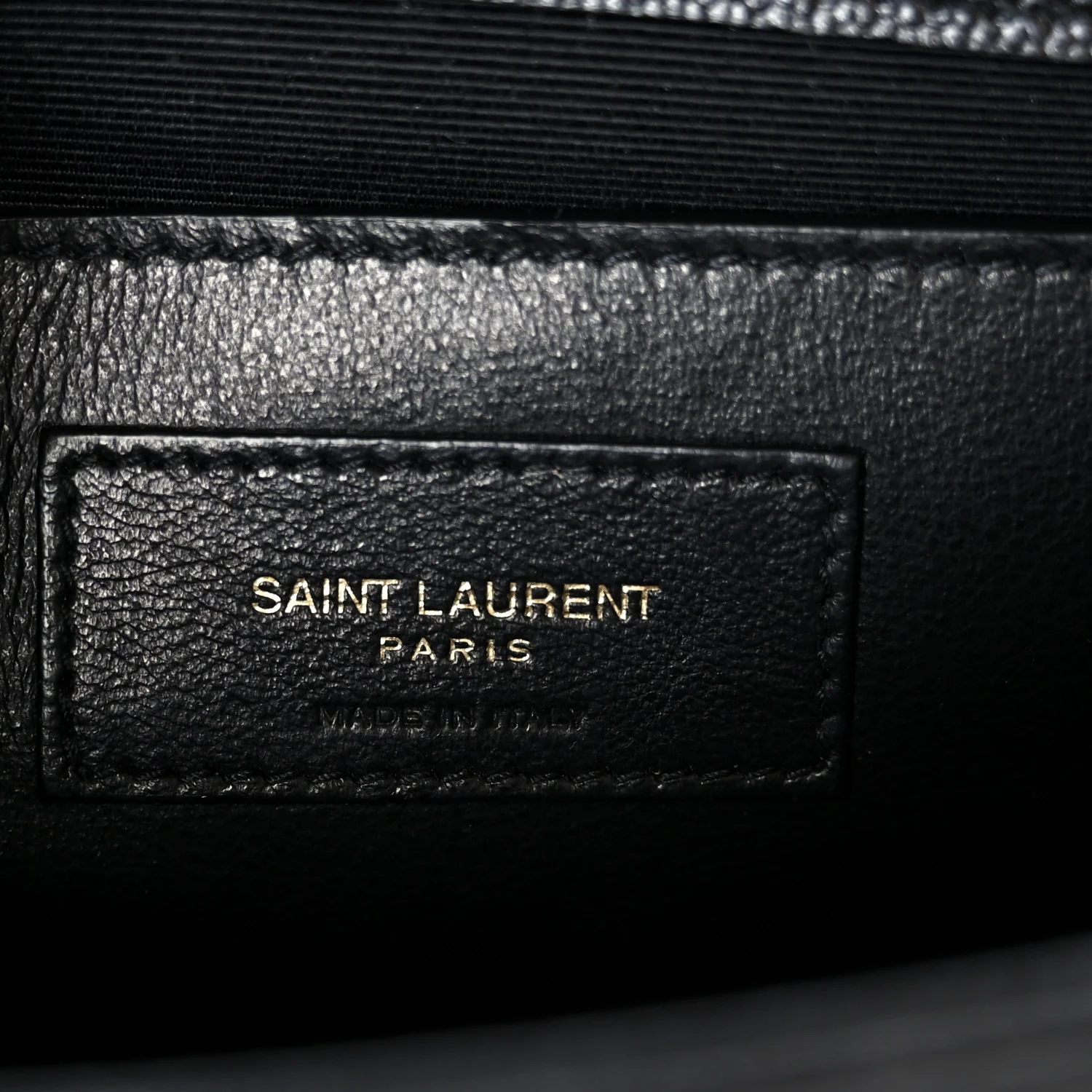Calfskin Small Classic Monogram Kate Tassel Satchel Black - Image 7