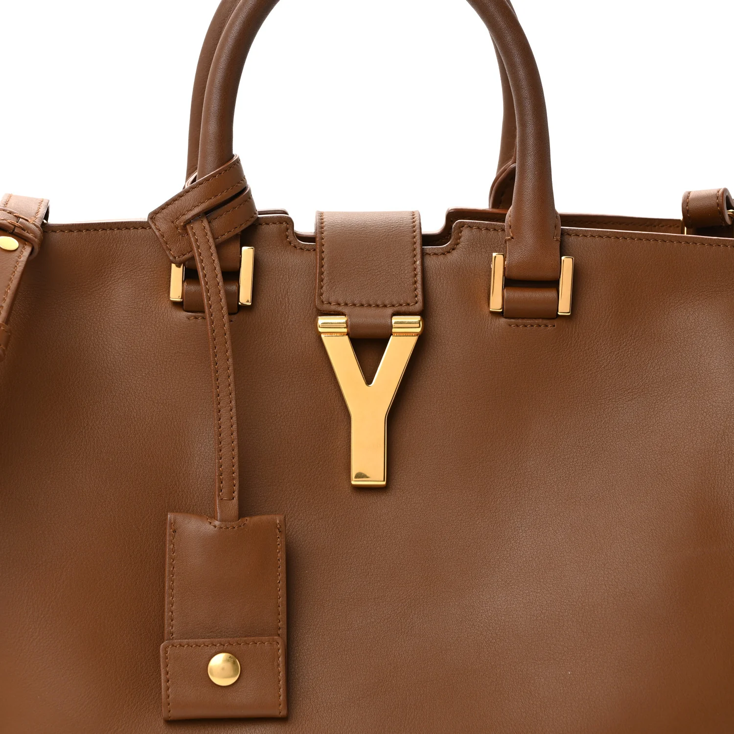 Calfskin Small Classic Y Cabas Cognac - Image 15