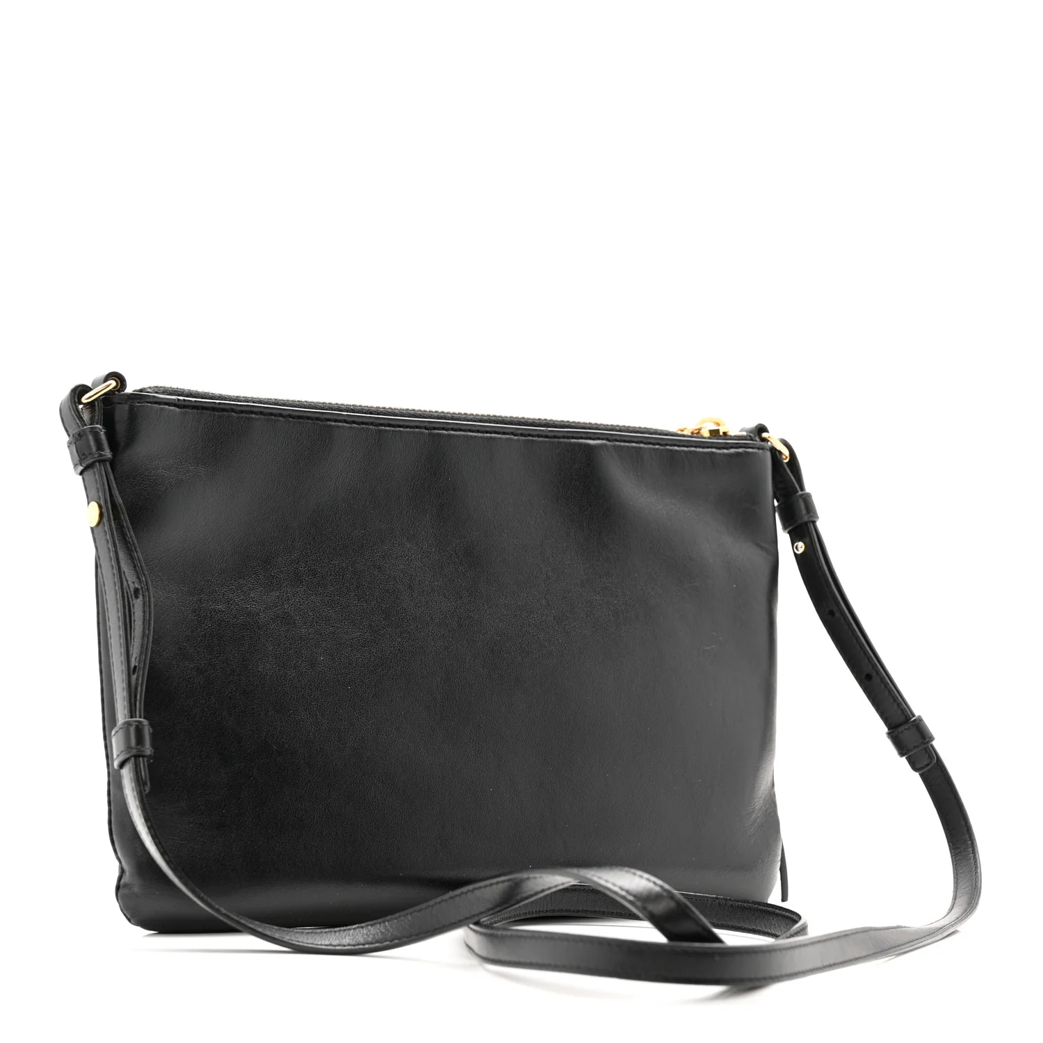 Calfskin Teen Monogram Crossbody Bag Black - Image 3