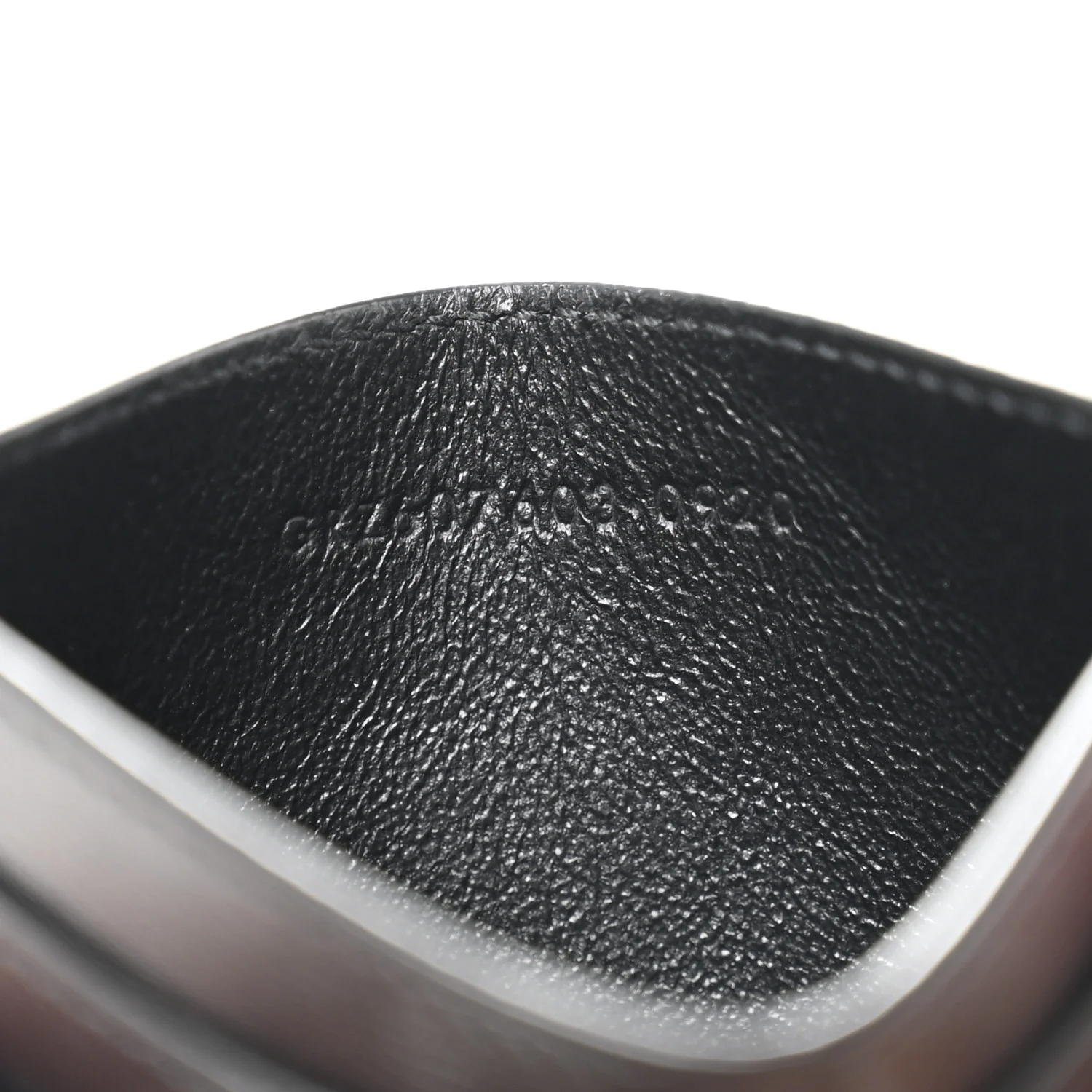 Calfskin Tiny Cassandre Credit Card Case Black - Image 7