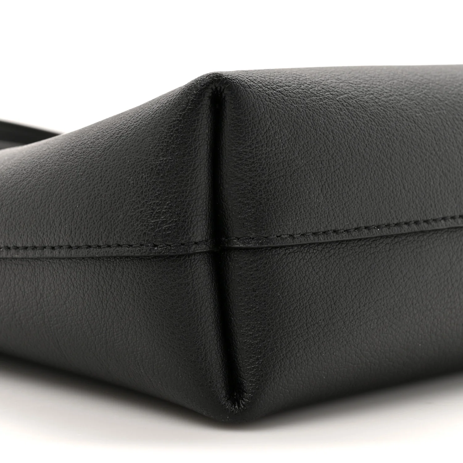 Calfskin Toy Shopping Tote Black - Image 10