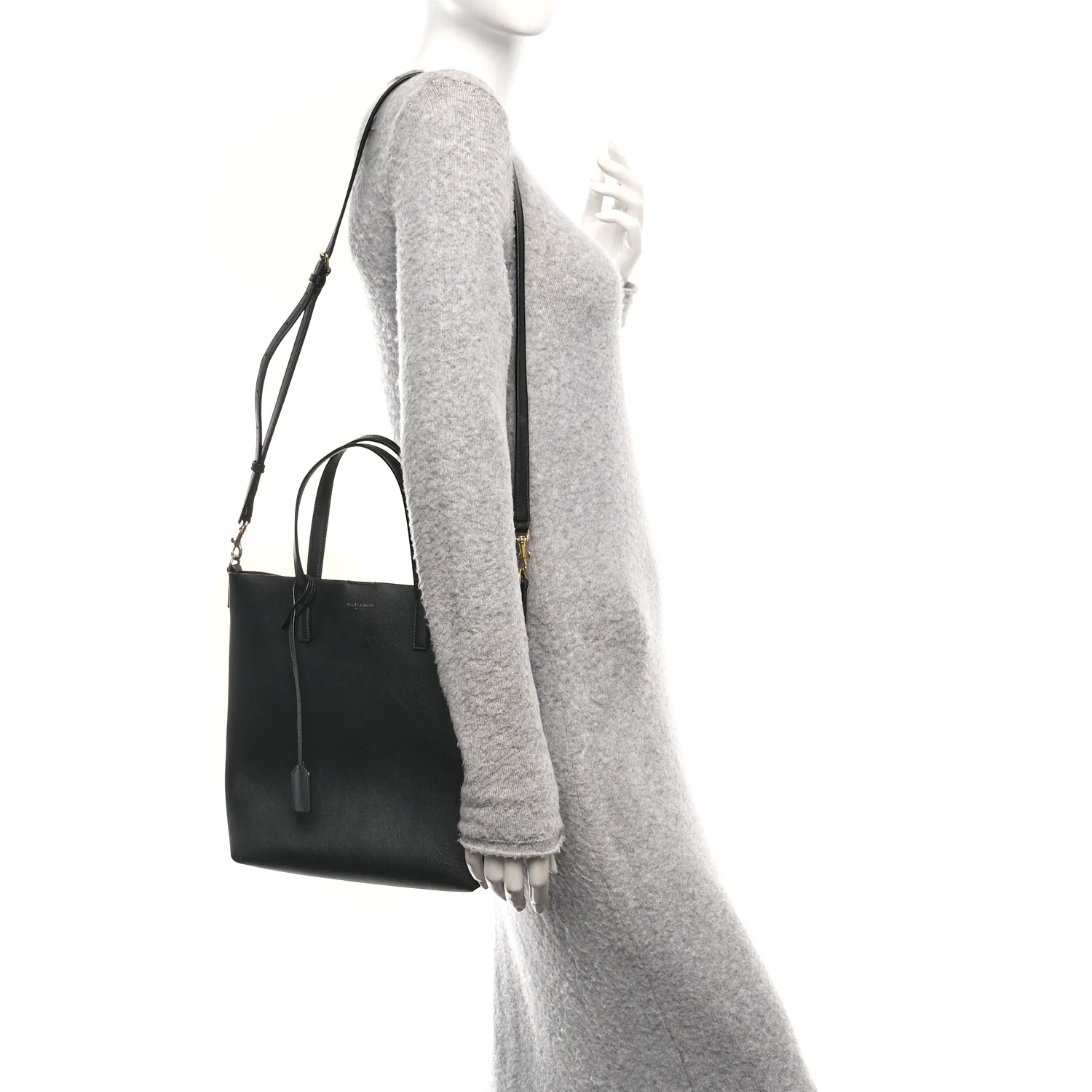Calfskin Toy Shopping Tote Black - Image 2
