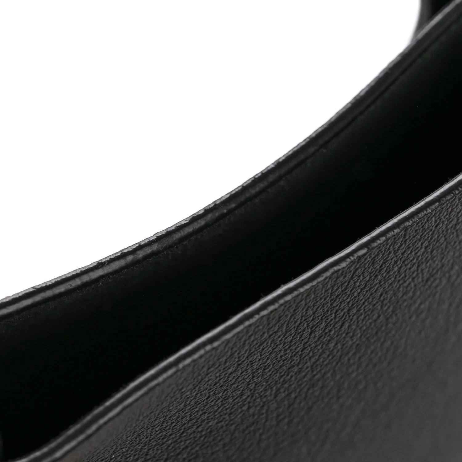 Calfskin Toy Shopping Tote Black - Image 12