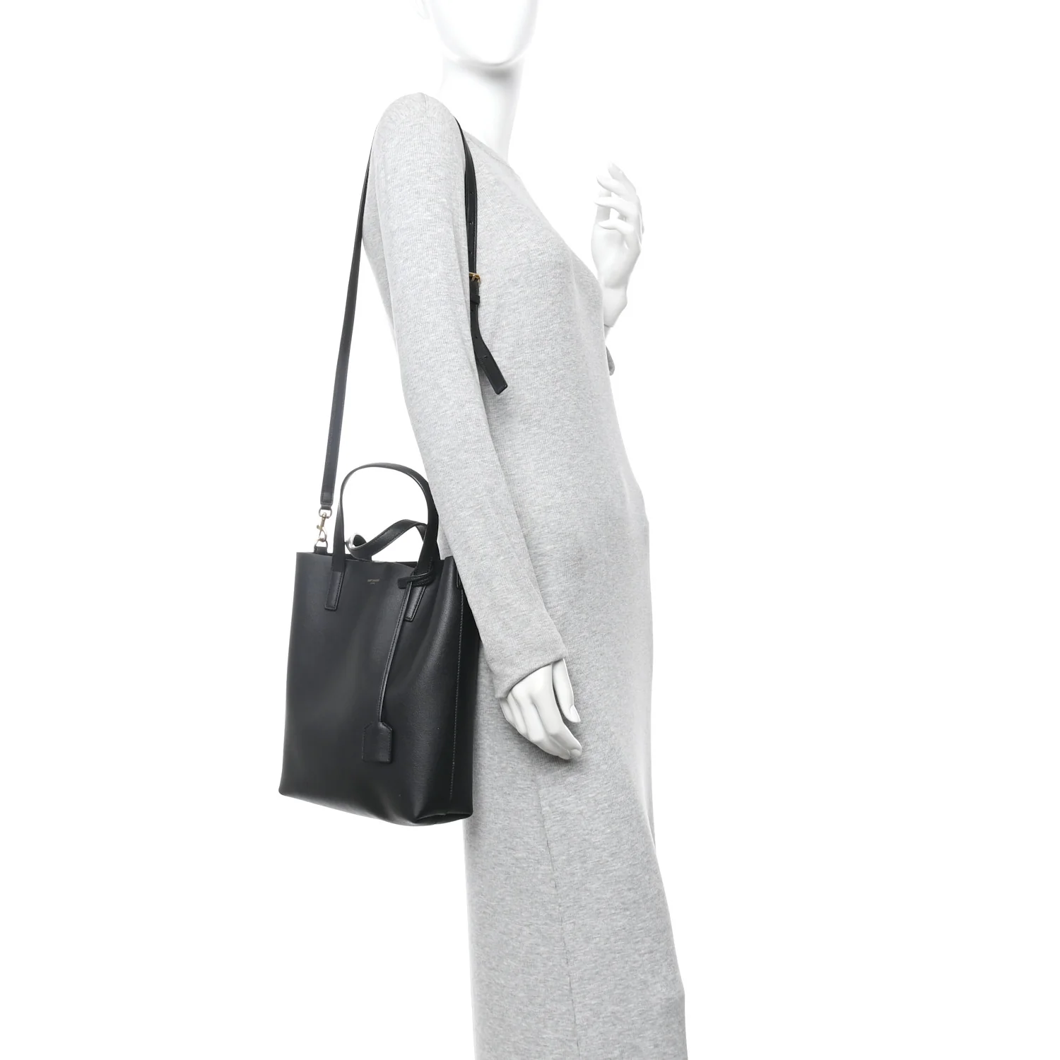Calfskin Toy Shopping Tote Black - Image 2