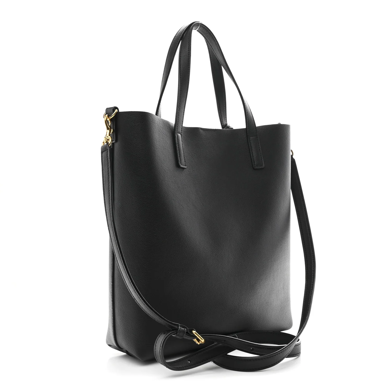 Calfskin Toy Shopping Tote Black - Image 3