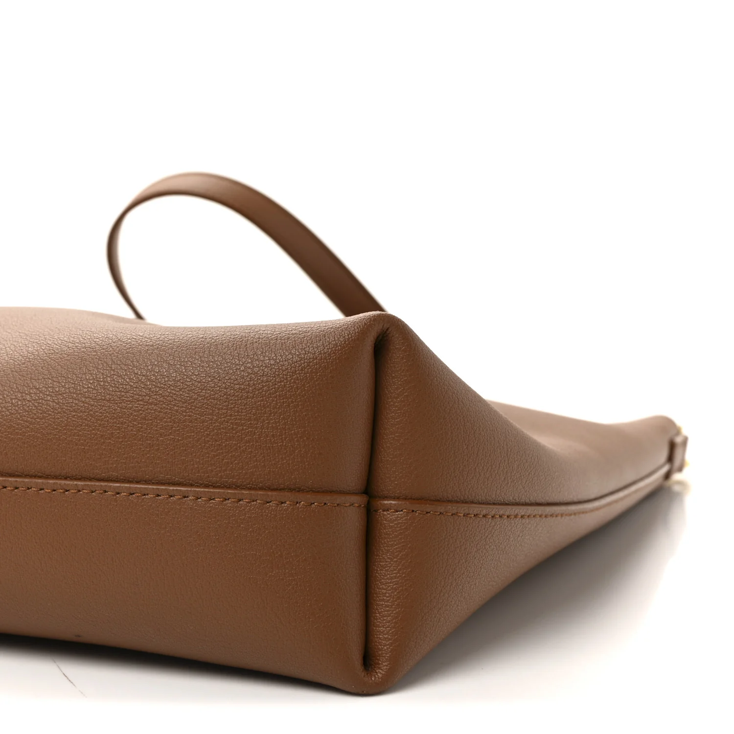 Calfskin Toy Shopping Tote Dark Tan - Image 10