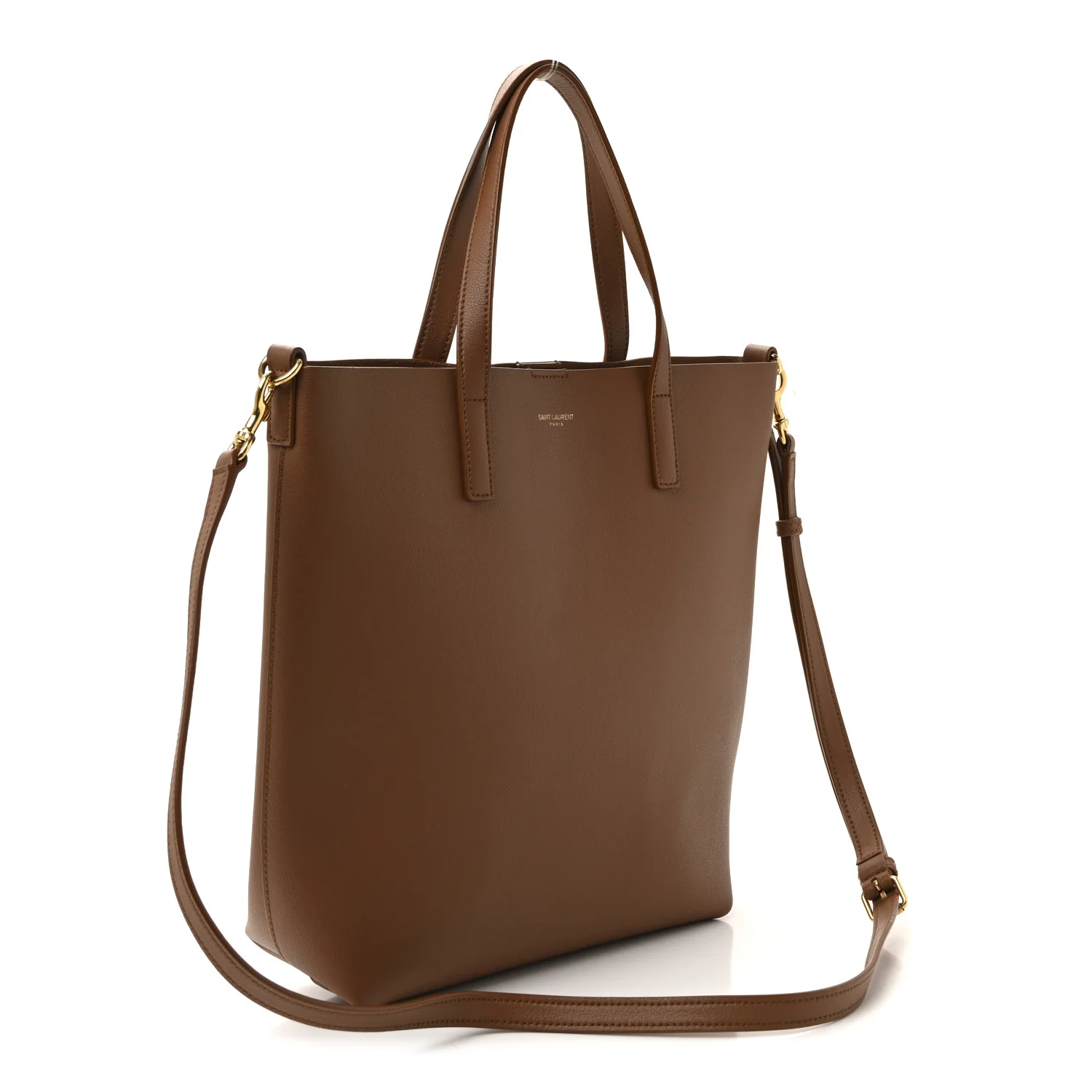 Calfskin Toy Shopping Tote Dark Tan - Image 3