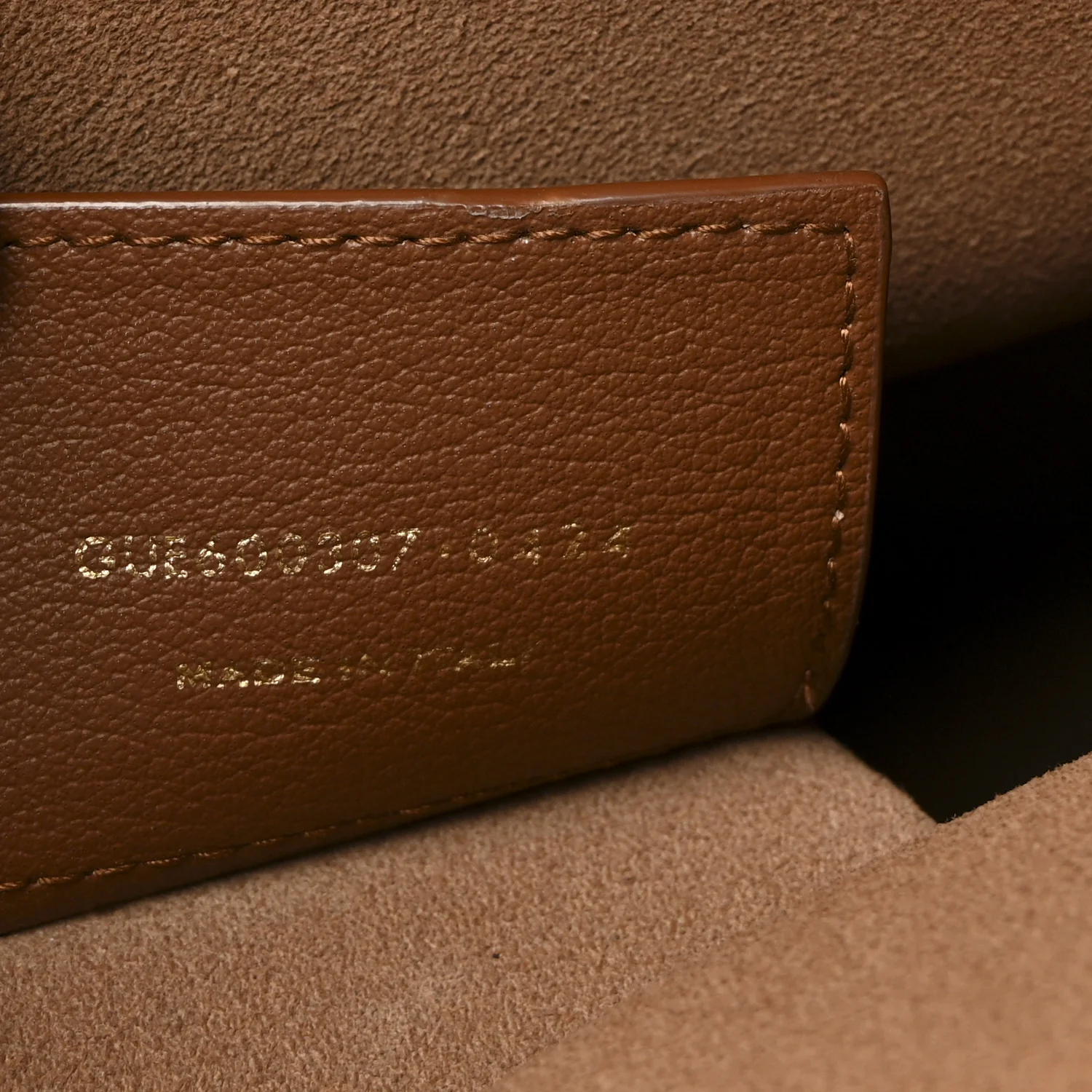 Calfskin Toy Shopping Tote Dark Tan - Image 7