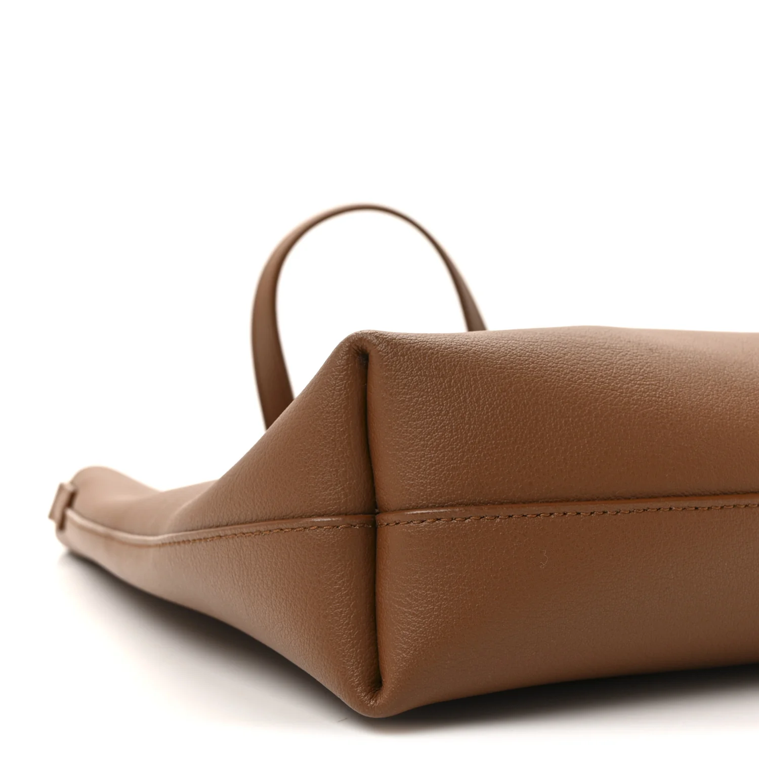 Calfskin Toy Shopping Tote Dark Tan - Image 9