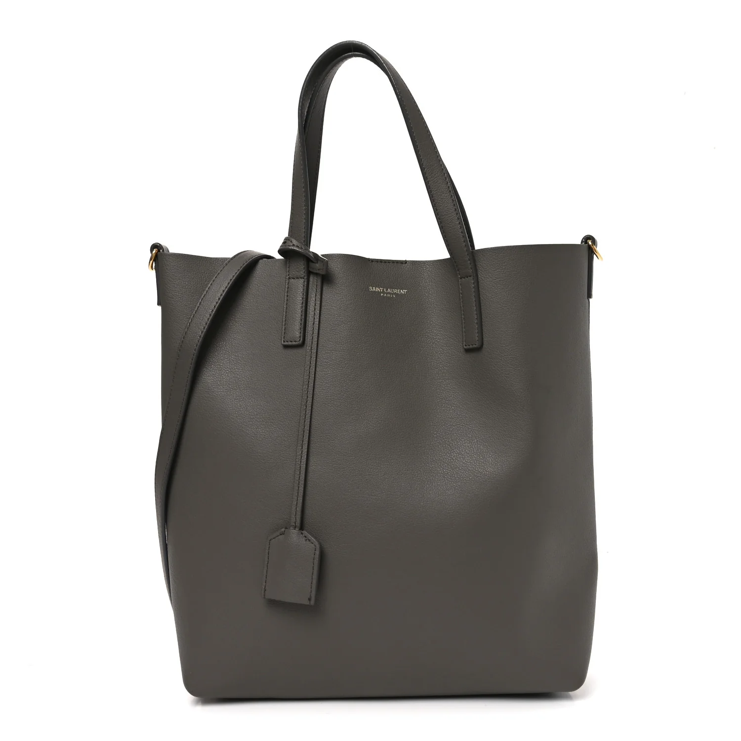Calfskin Toy Shopping Tote Earth Grey