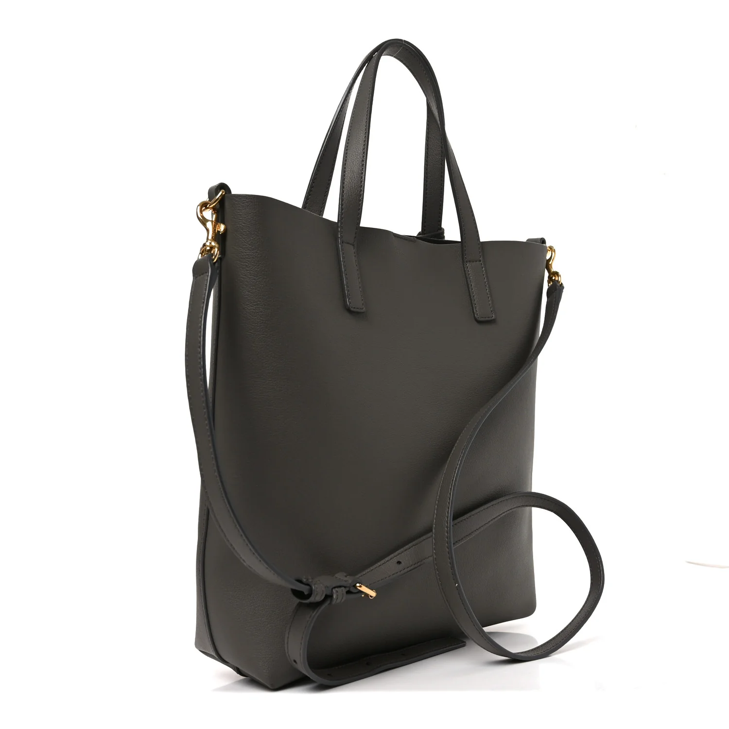 Calfskin Toy Shopping Tote Earth Grey - Image 3