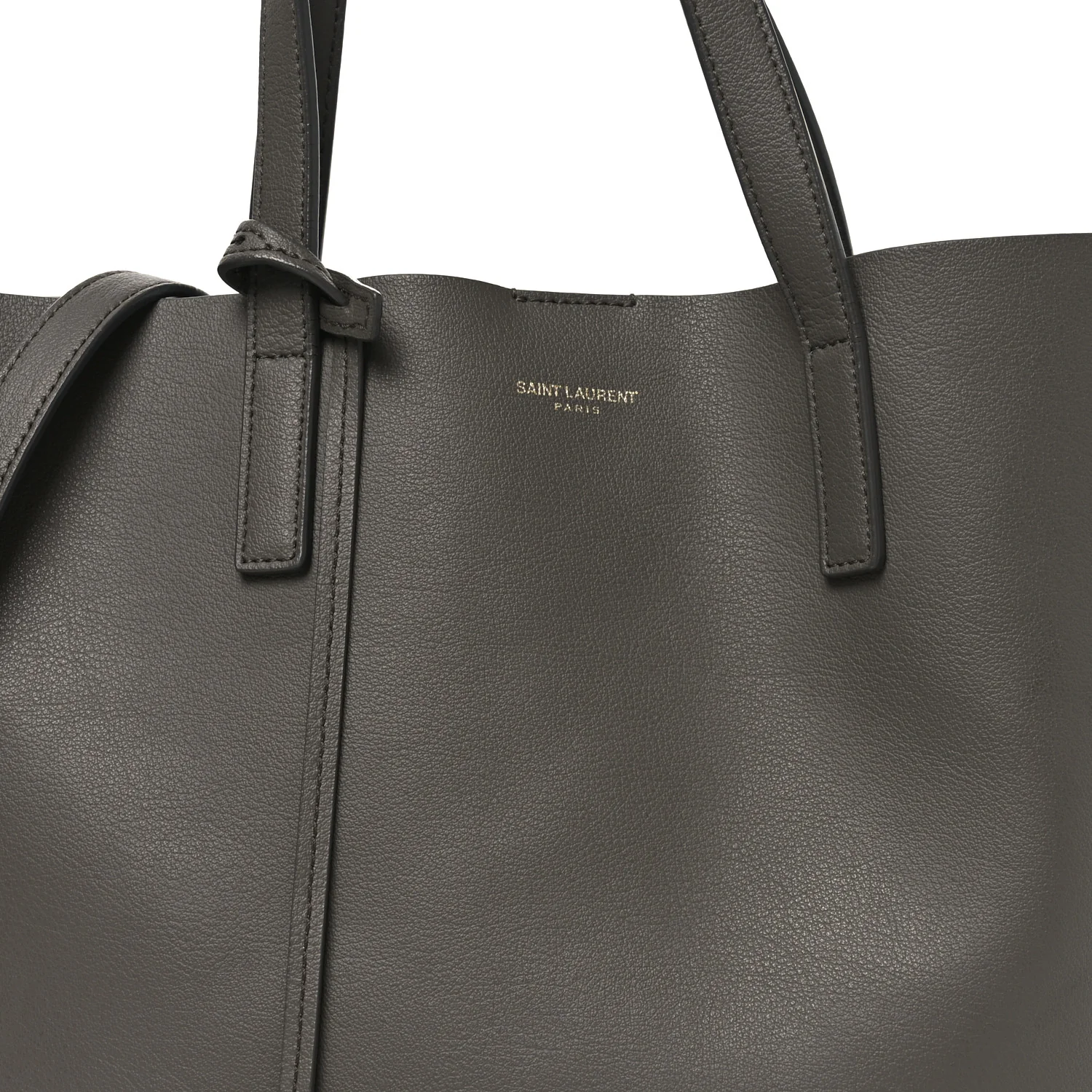 Calfskin Toy Shopping Tote Earth Grey - Image 7