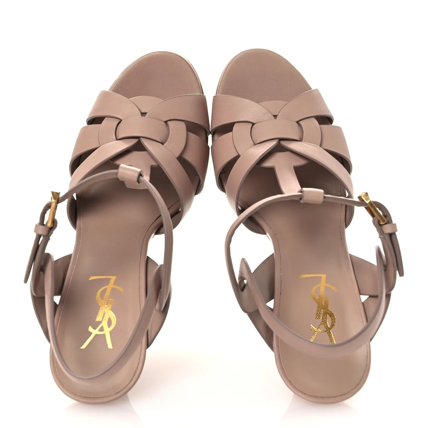 Calfskin Tribute 105 Platform Sandals 37 Nude - Image 2