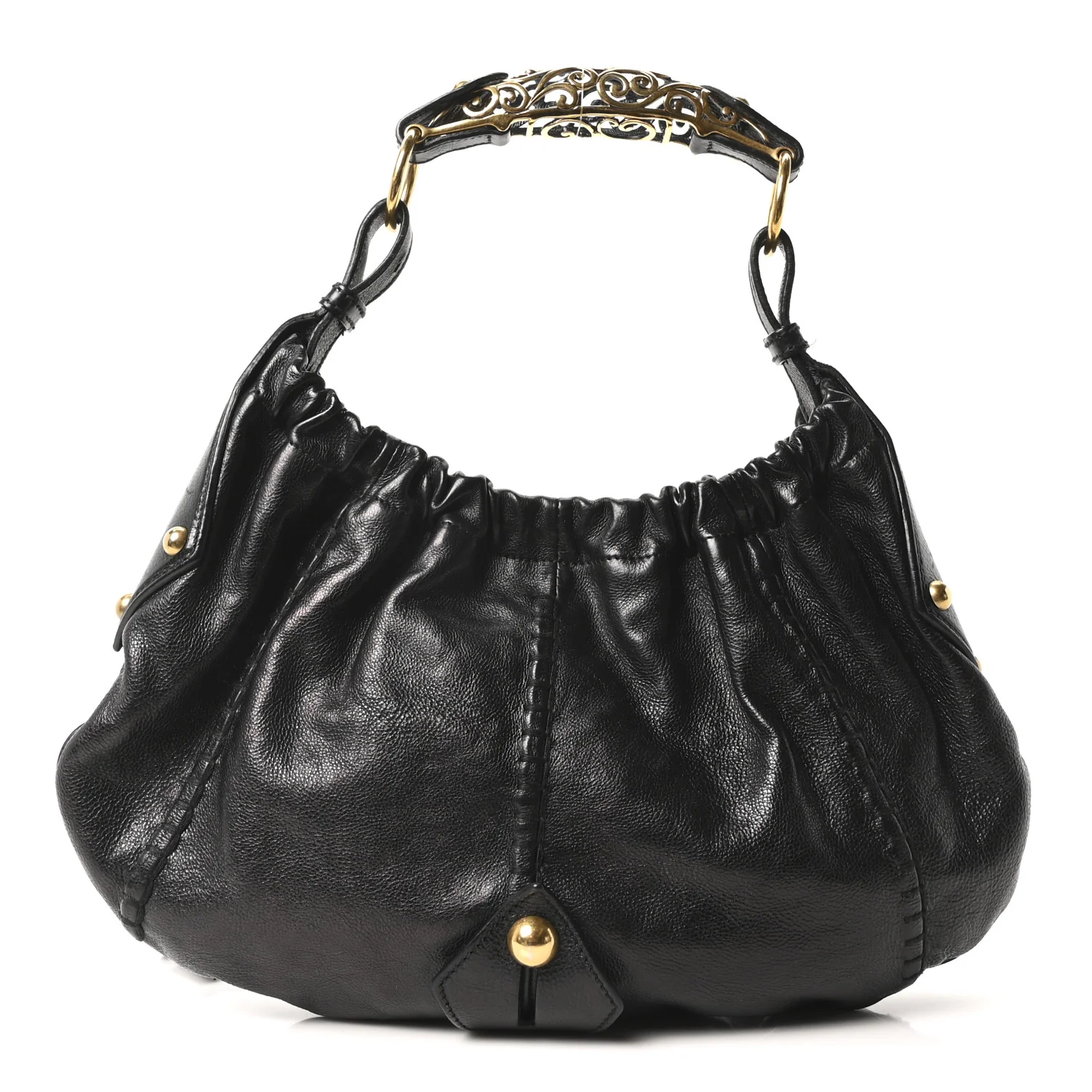 Calfskin Vincennes Mombasa Hobo Black
