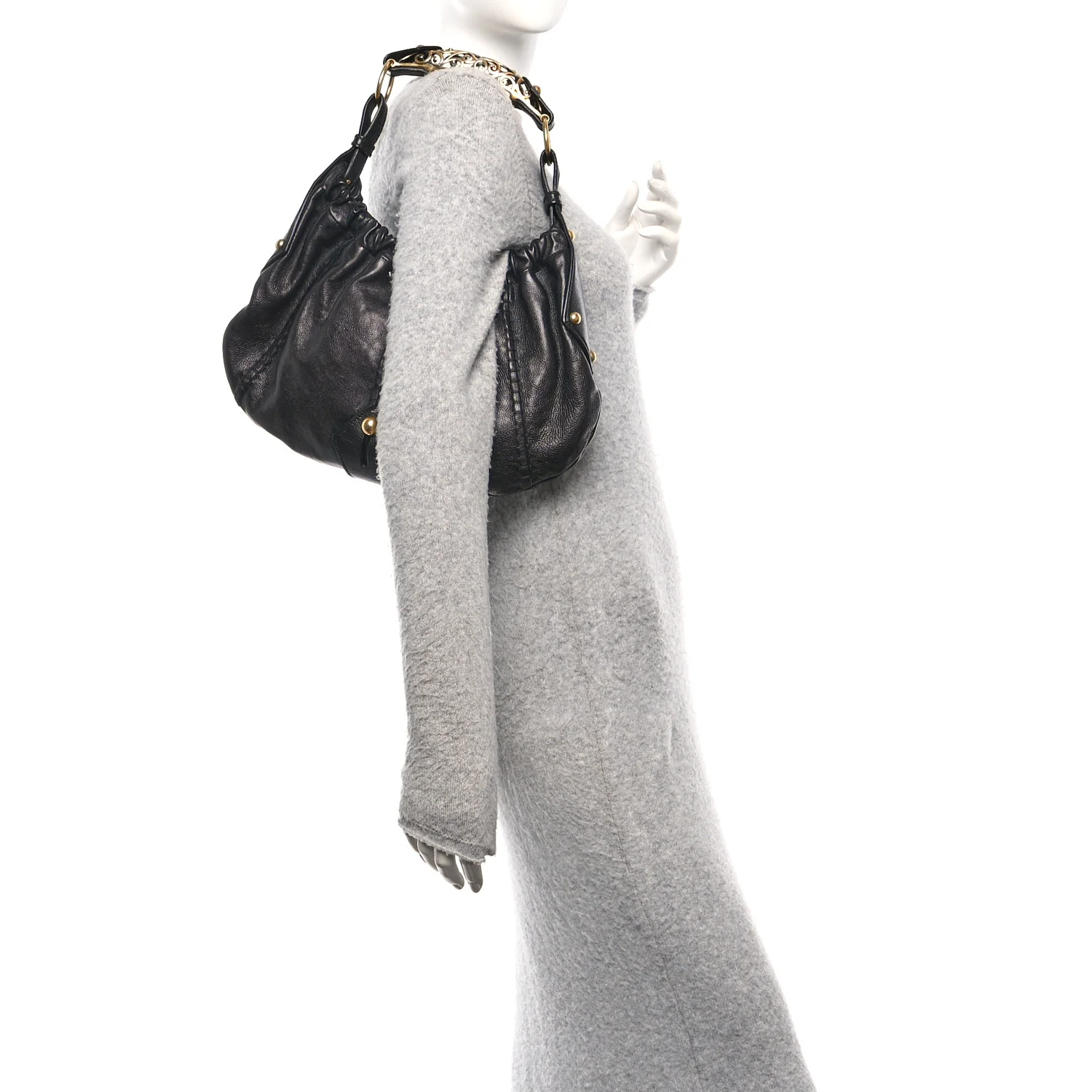 Calfskin Vincennes Mombasa Hobo Black - Image 2