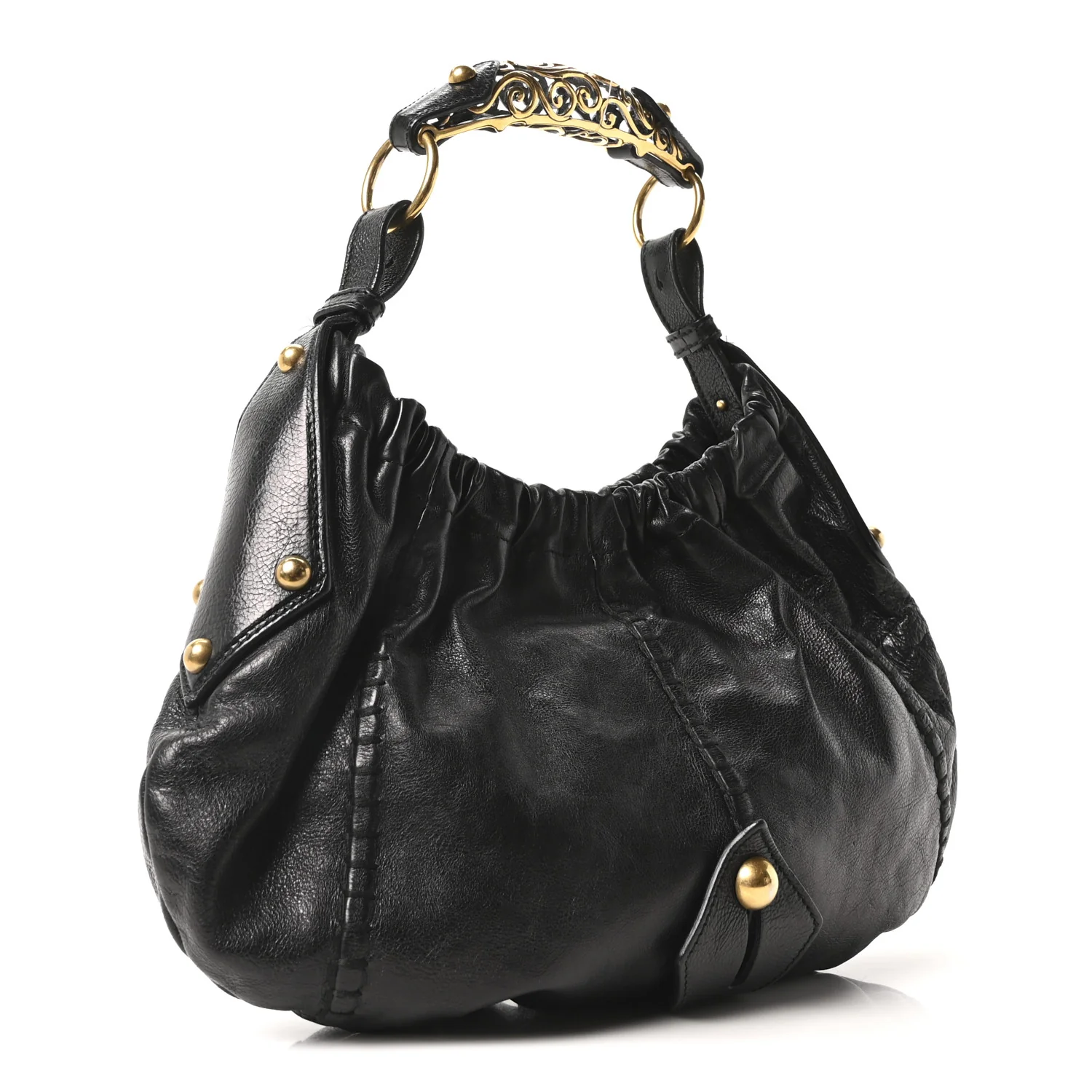 Calfskin Vincennes Mombasa Hobo Black - Image 4