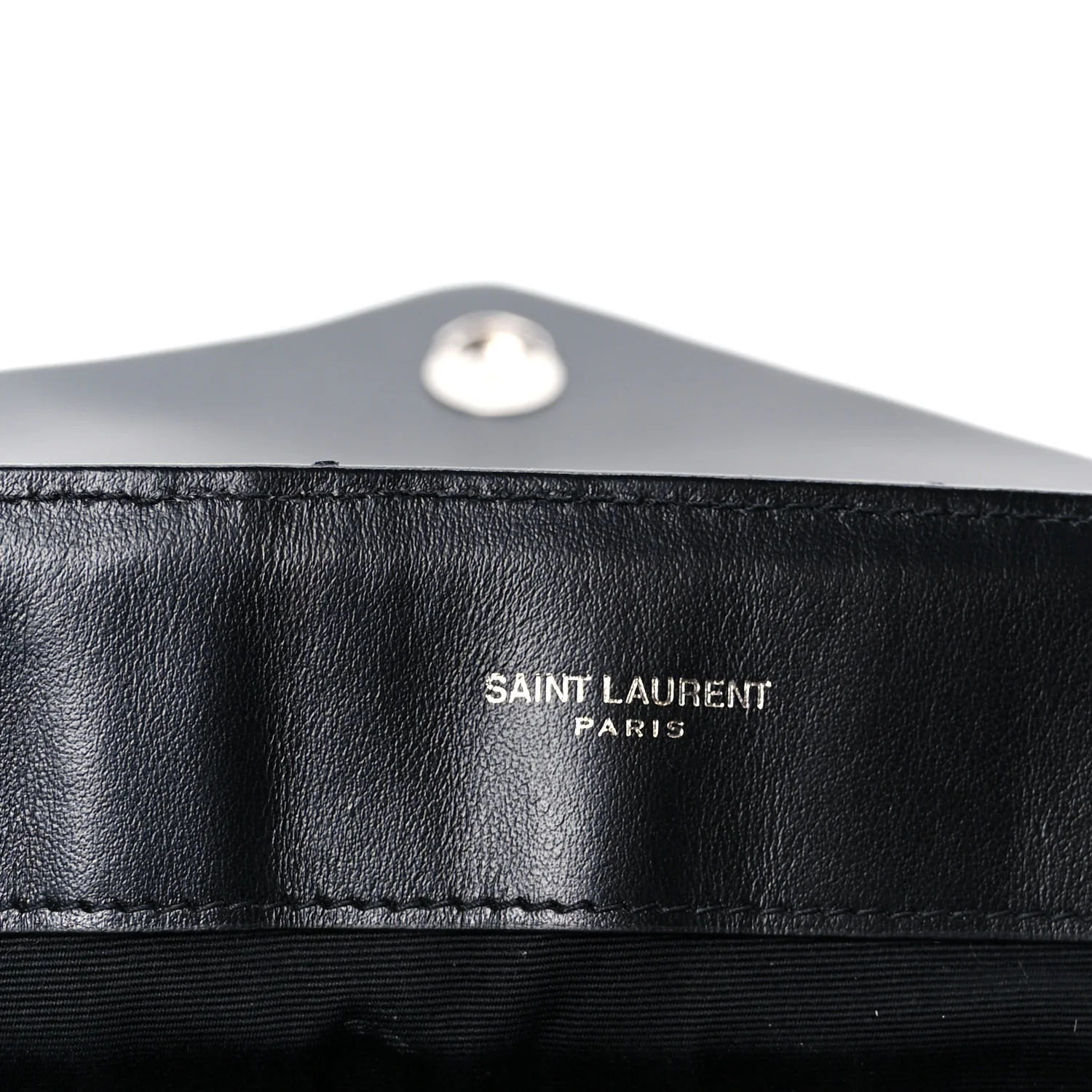 Calfskin Y Quilted Monogram Large Loulou Chain Satchel Black - Image 6