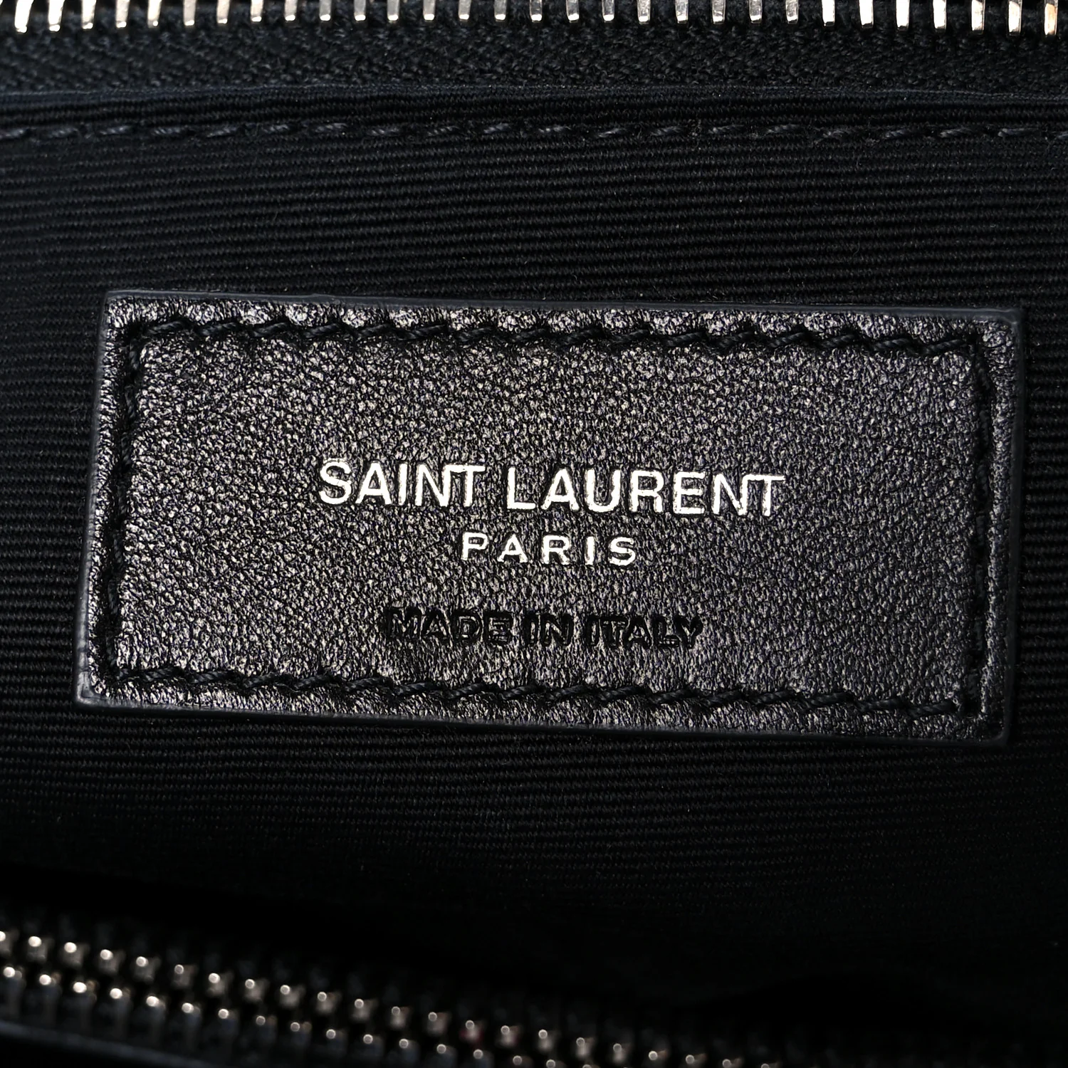 Calfskin Y Quilted Monogram Large Loulou Chain Satchel Black - Image 7