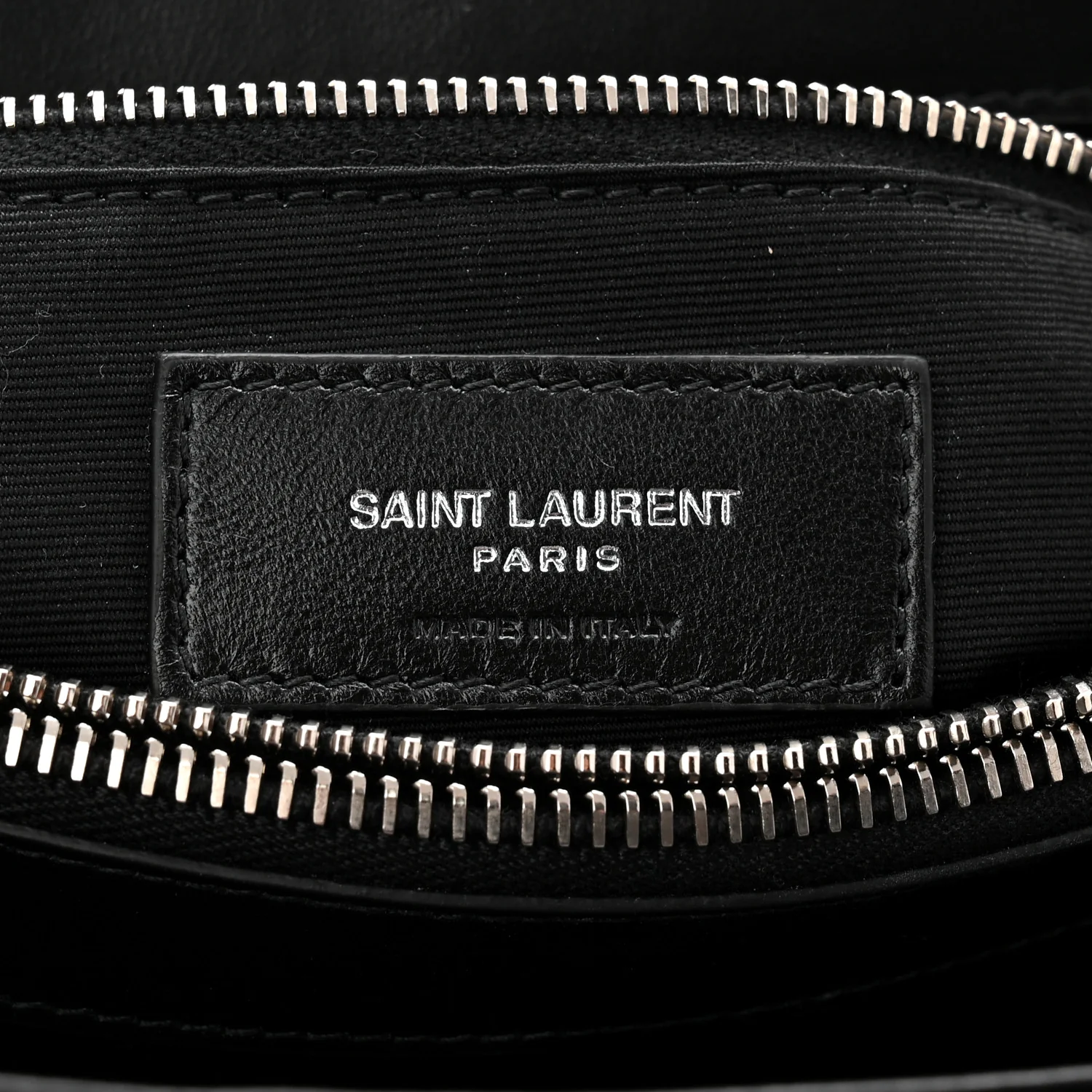 Calfskin Y Quilted Monogram Large Loulou Chain Satchel Black - Image 10