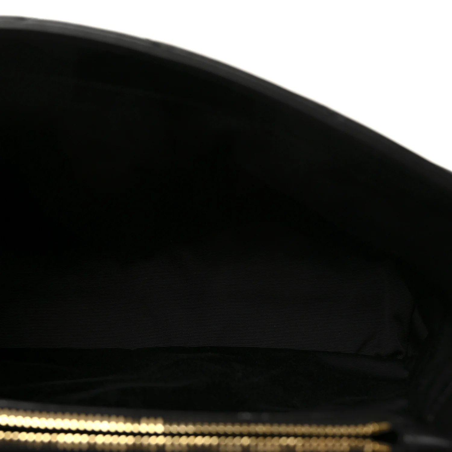Calfskin Y Quilted Monogram Medium Loulou Chain Satchel Black - Image 5