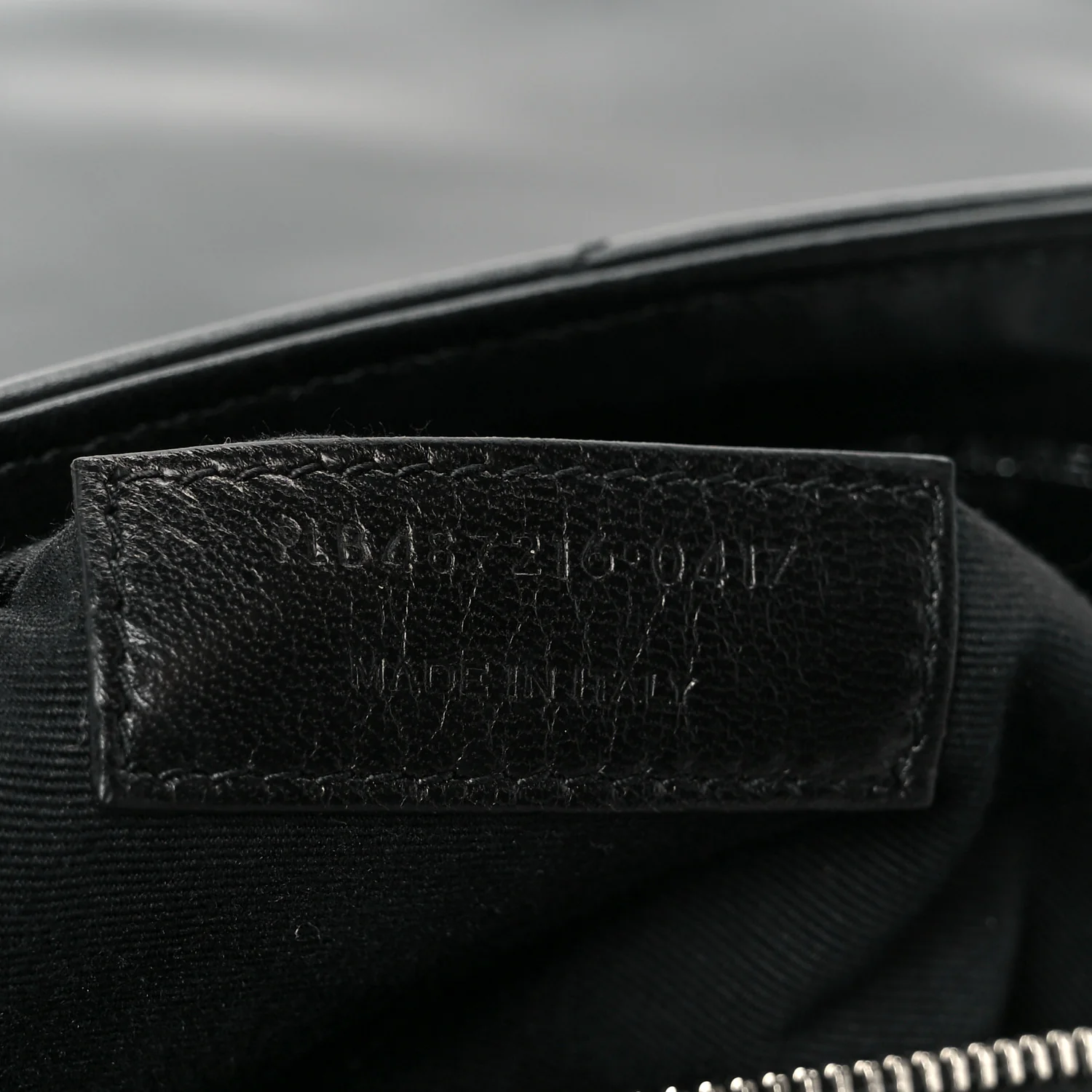 Calfskin Y Quilted Monogram Medium Loulou Chain Satchel Black - Image 8