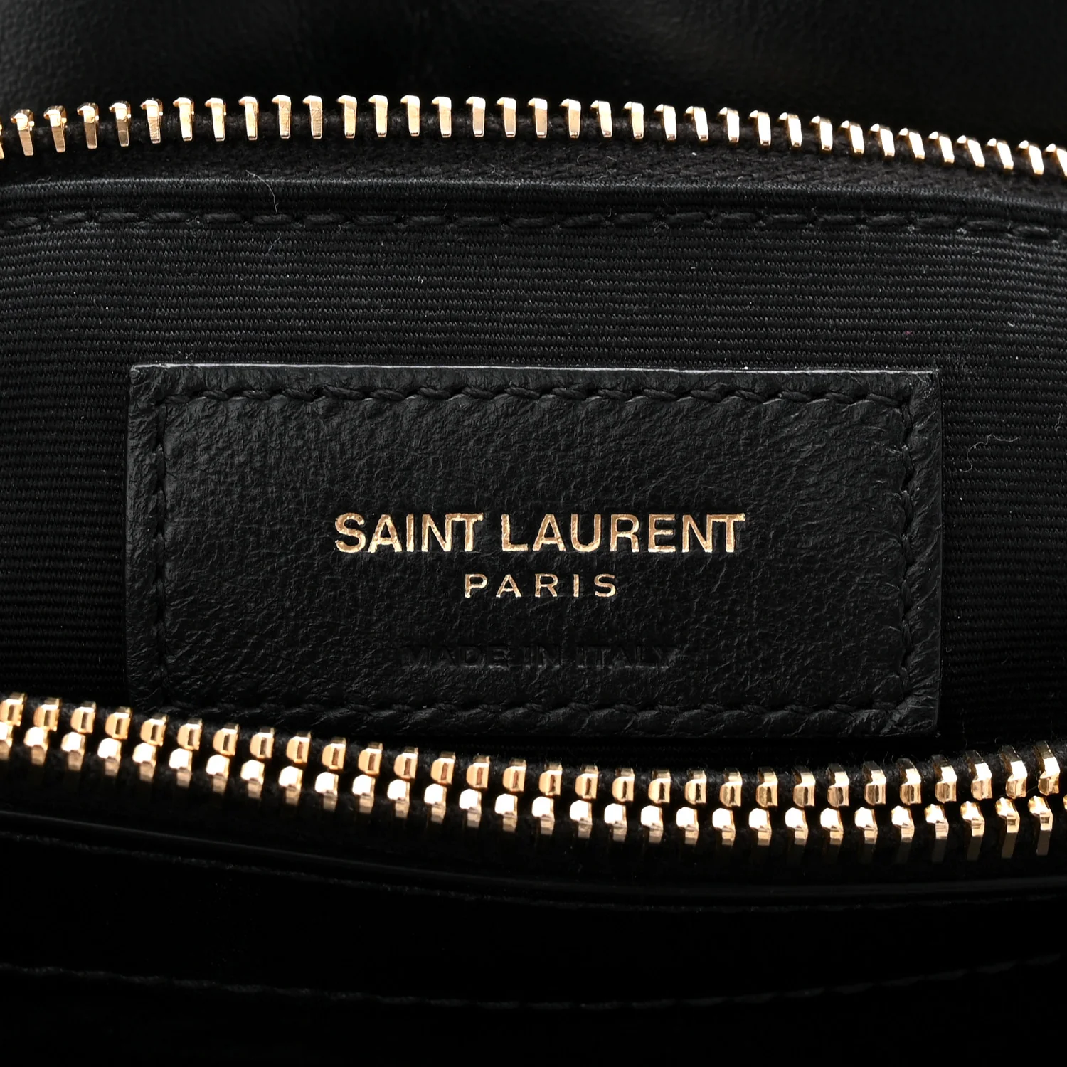 Calfskin Y Quilted Monogram Medium Loulou Chain Satchel Black - Image 6
