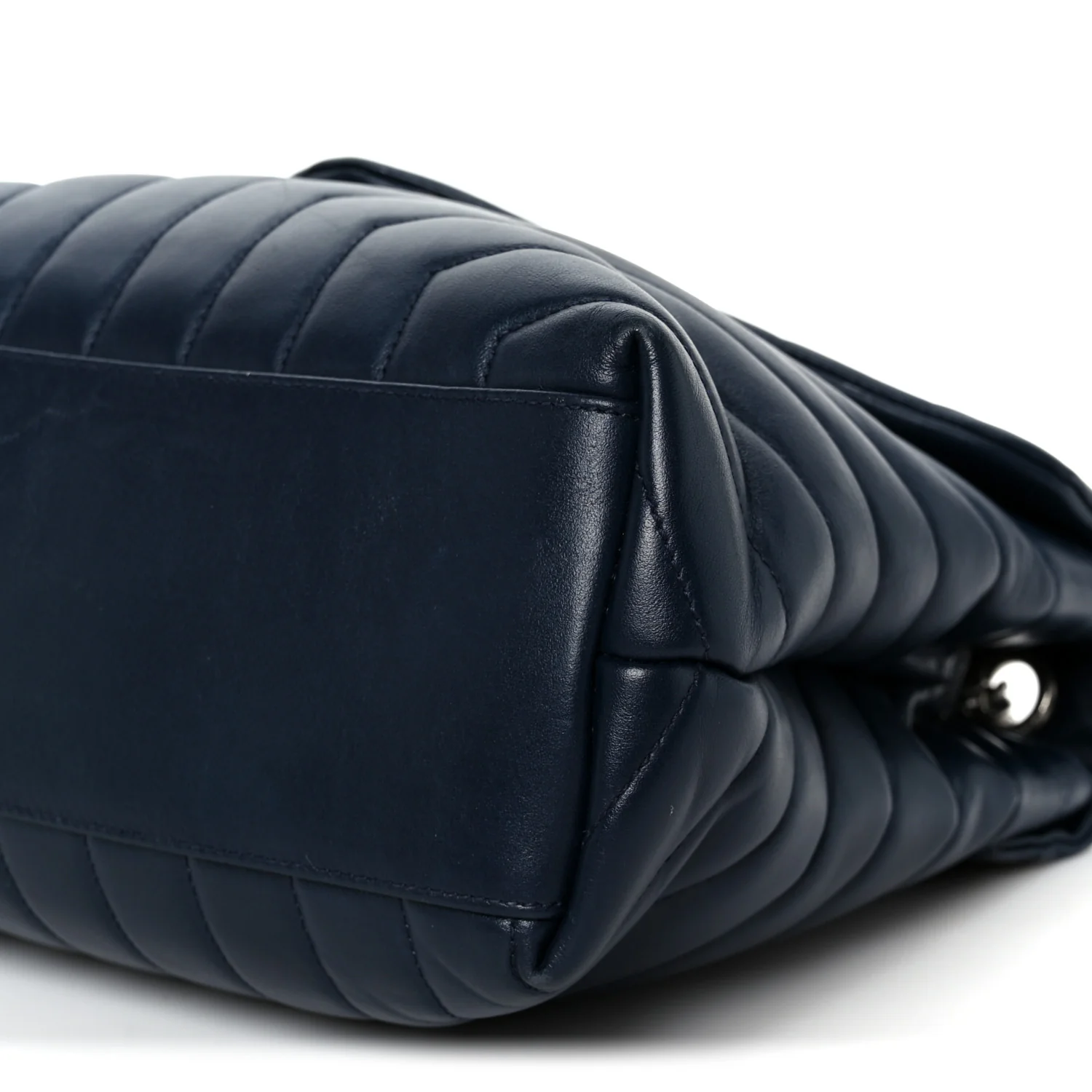 Calfskin Y Quilted Monogram Medium Loulou Chain Satchel Medium Blue - Image 11