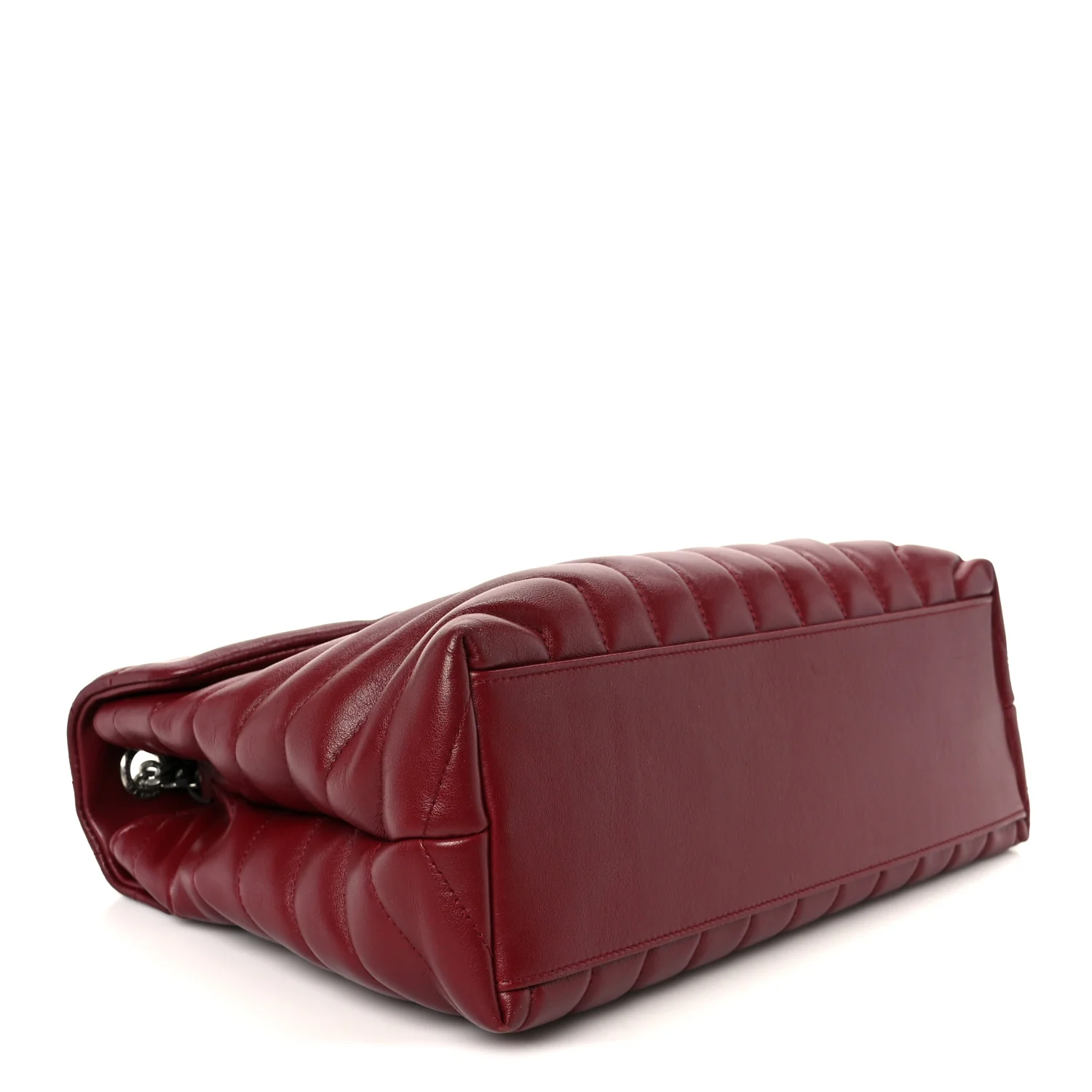 Calfskin Y Quilted Monogram Medium Loulou Chain Satchel Palissandre - Image 4