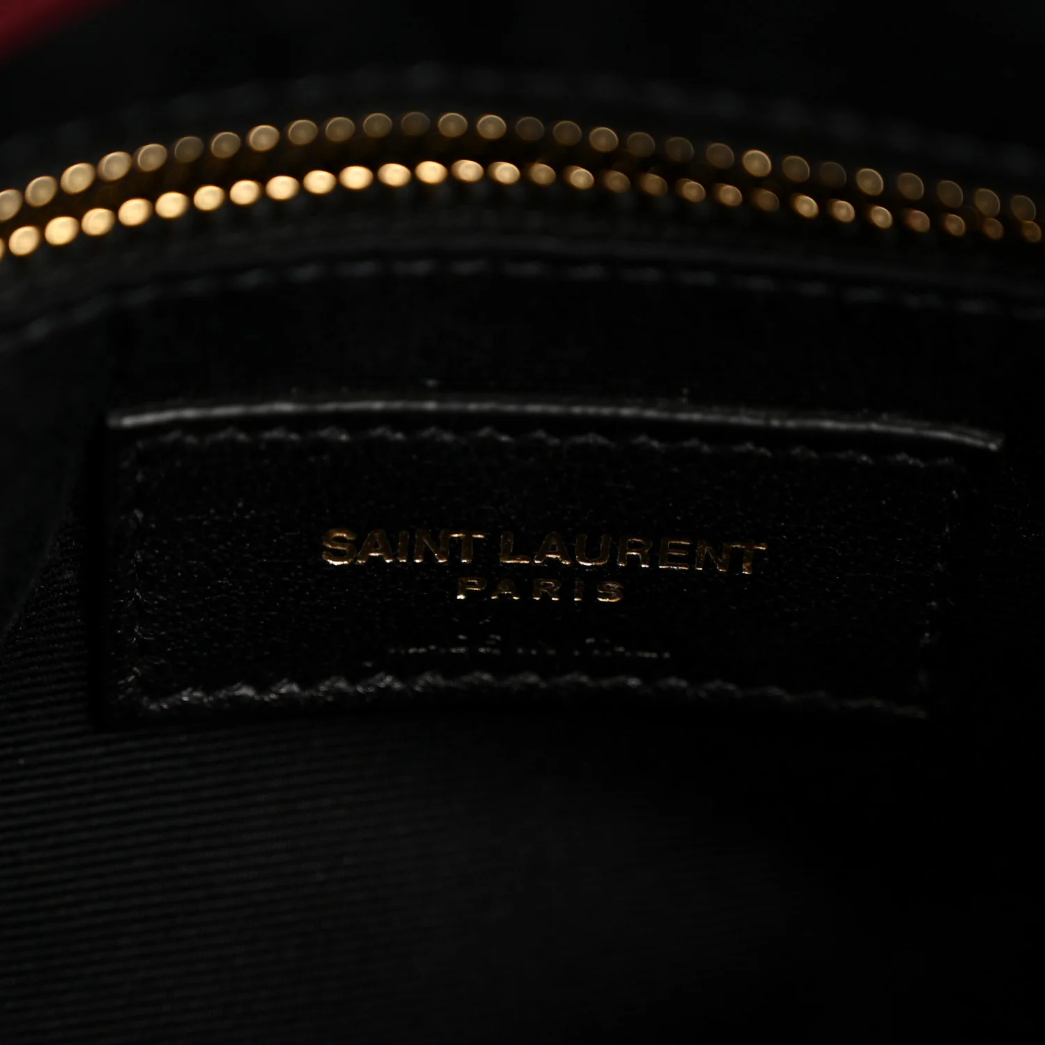 Calfskin Y Quilted Monogram Medium Loulou Chain Satchel Rouge Legion - Image 6