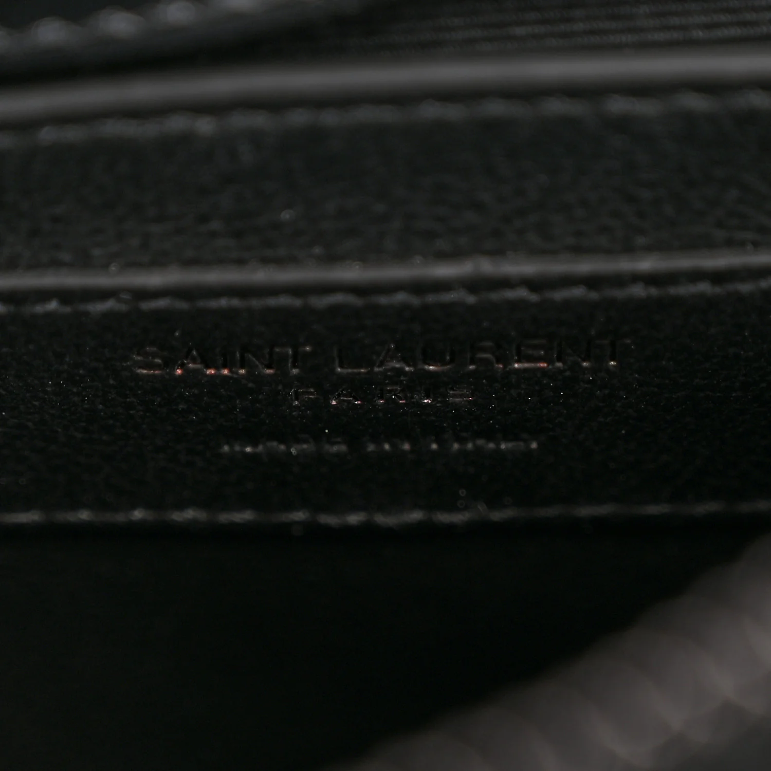 Calfskin Y Quilted Monogram Monochrome Small Loulou Chain Satchel Black - Image 6