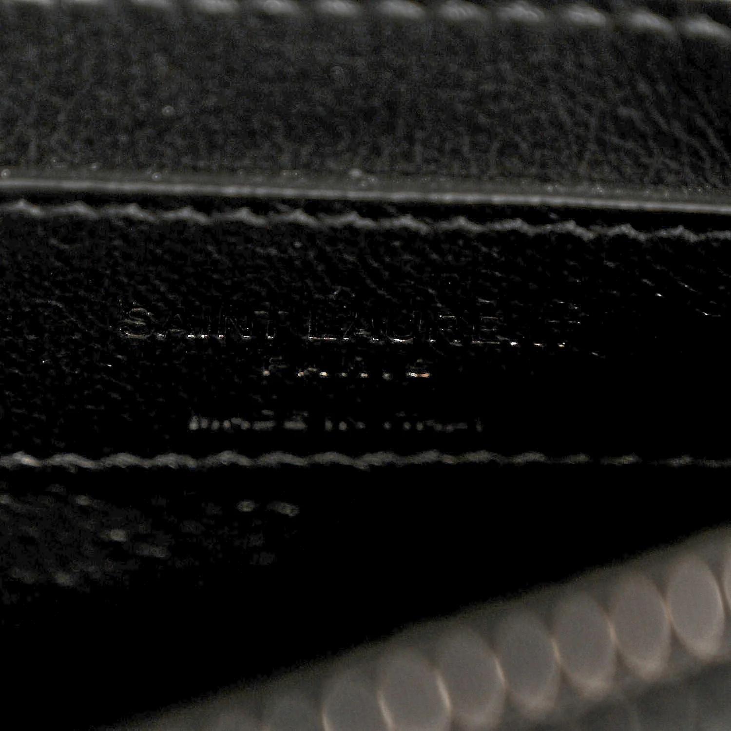 Calfskin Y Quilted Monogram Monochrome Small Loulou Chain Satchel Black - Image 6