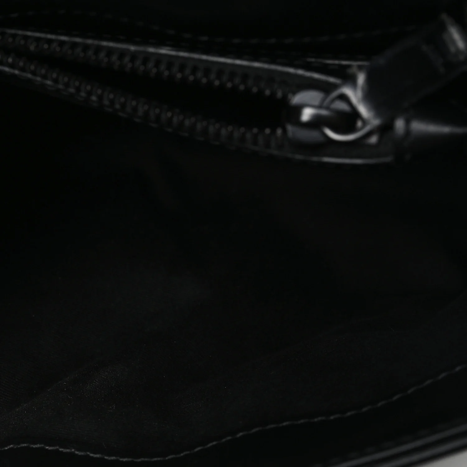 Calfskin Y Quilted Monogram Monochrome Small Loulou Chain Satchel Black - Image 12
