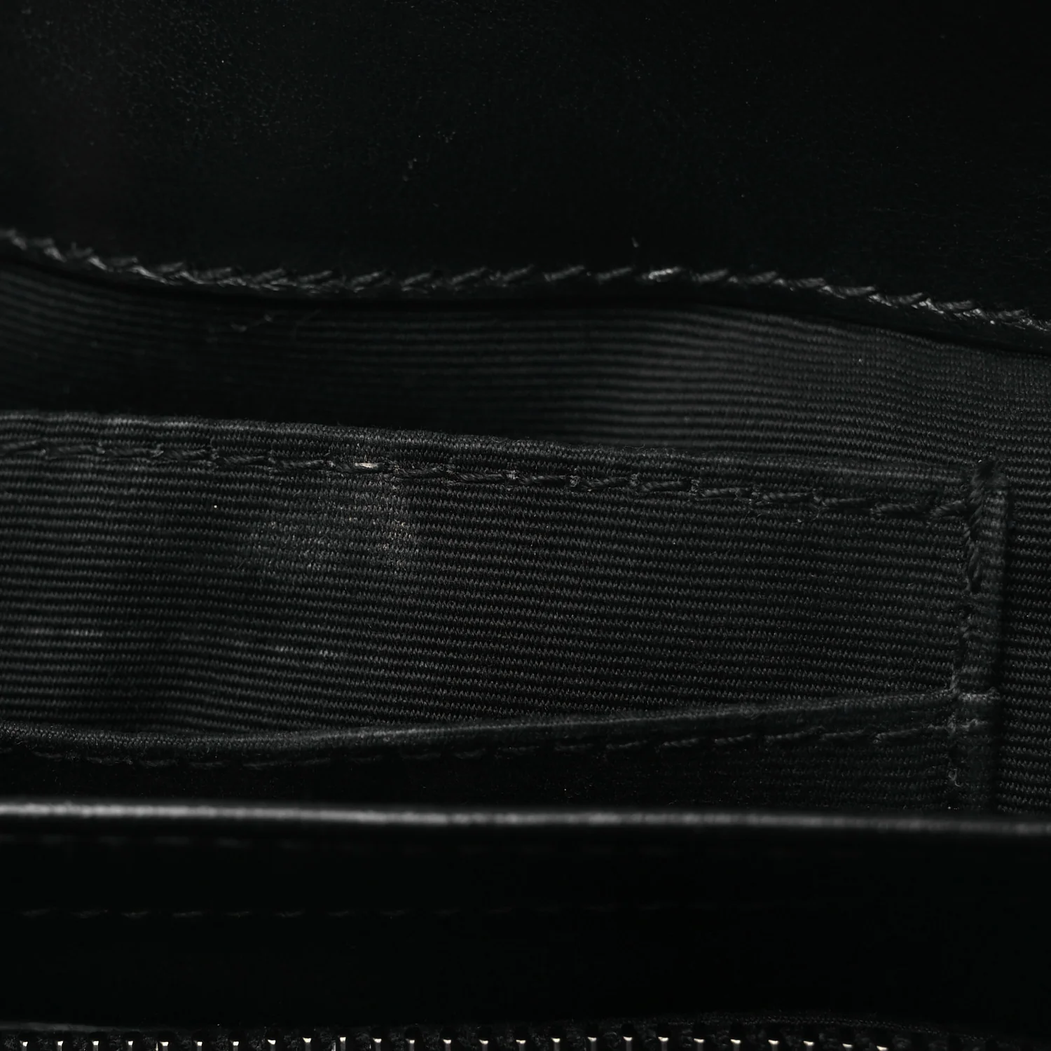 Calfskin Y Quilted Monogram Monochrome Toy Loulou Crossbody Bag Black - Image 13