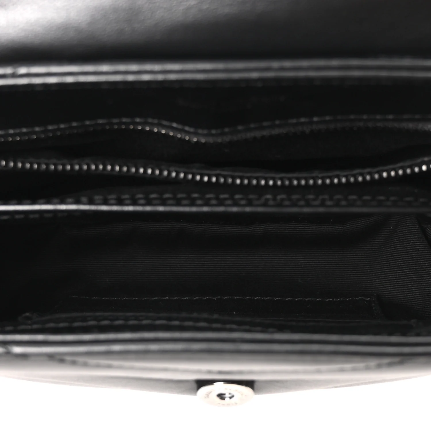 Calfskin Y Quilted Monogram Monochrome Toy Loulou Crossbody Bag Black - Image 5