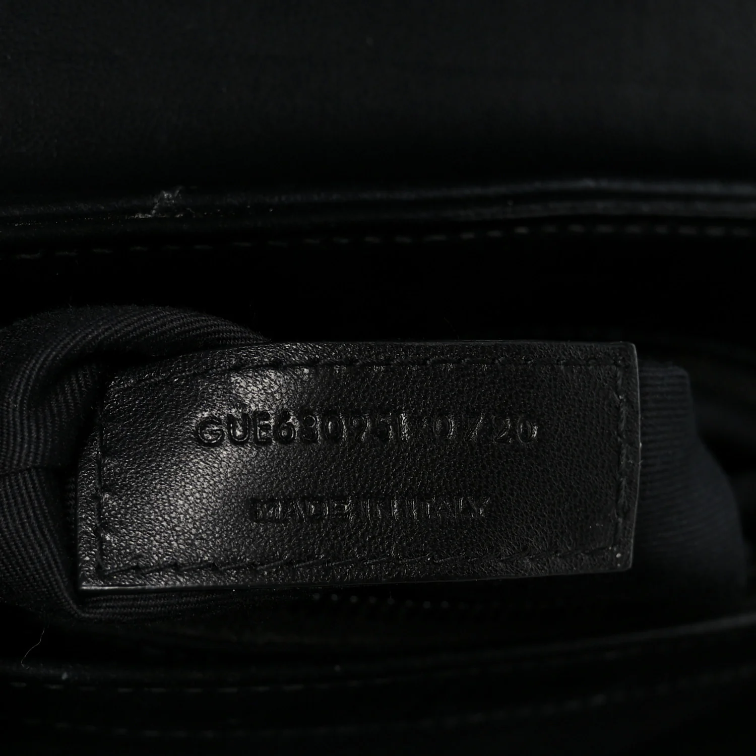 Calfskin Y Quilted Monogram Monochrome Toy Loulou Crossbody Bag Black - Image 8