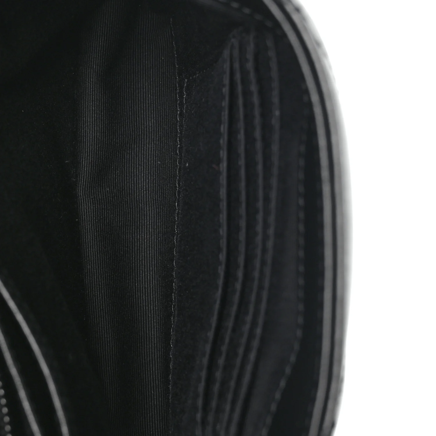 Calfskin Y Quilted Monogram Monochrome Toy Loulou Crossbody Bag Black - Image 5