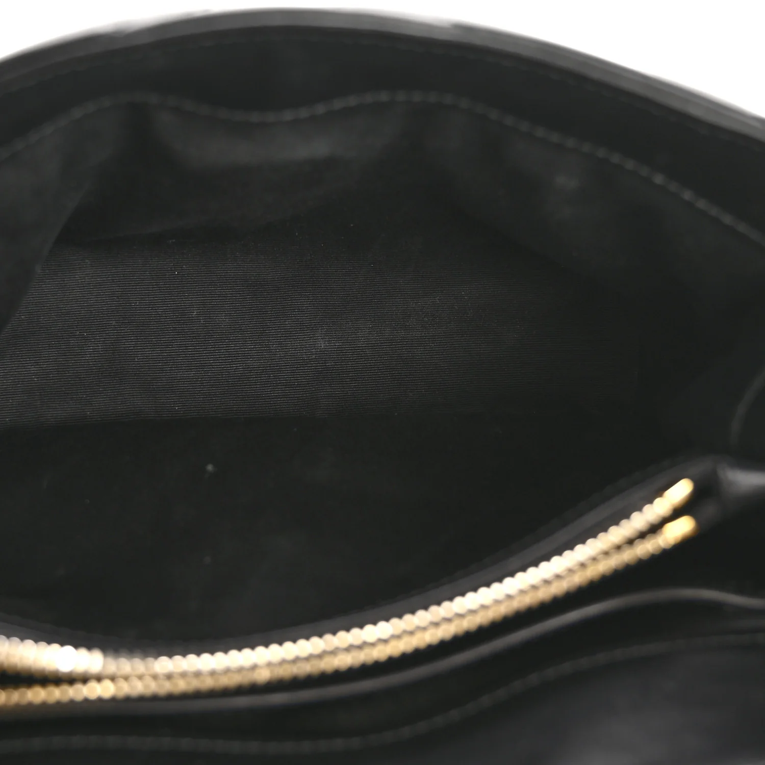 Calfskin Y Quilted Monogram Small Loulou Chain Satchel Black - Image 5