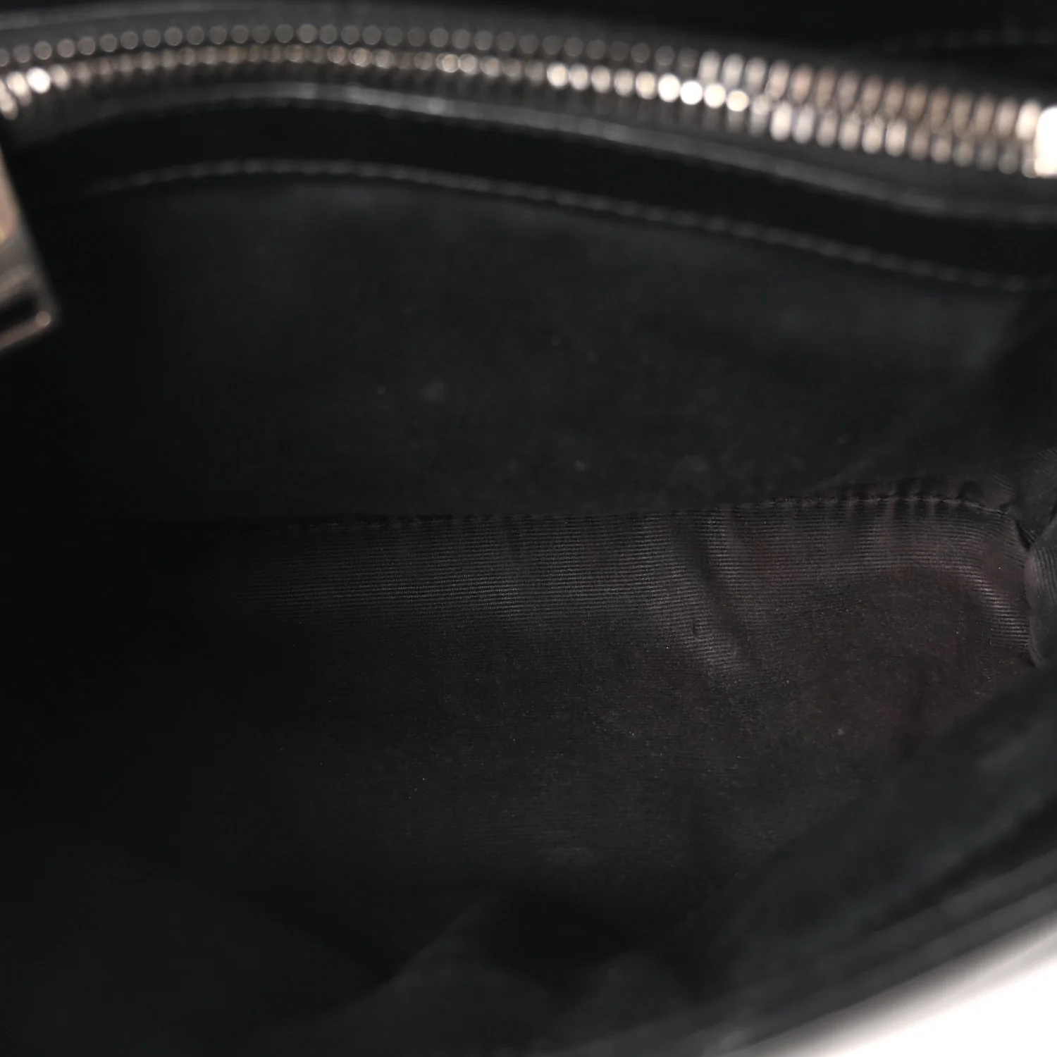 Calfskin Y Quilted Monogram Small Loulou Chain Satchel Black - Image 5