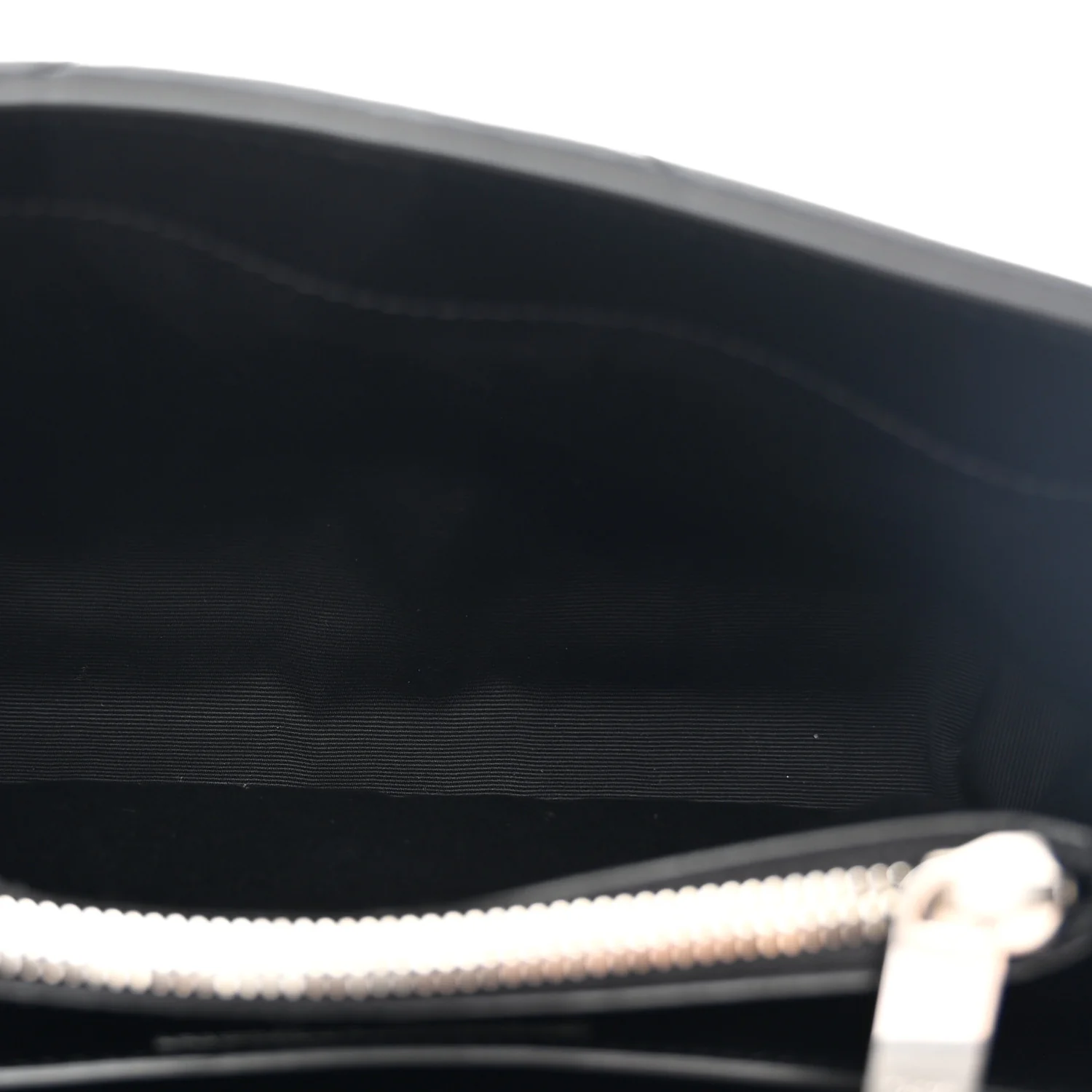 Calfskin Y Quilted Monogram Small Loulou Chain Satchel Black - Image 5