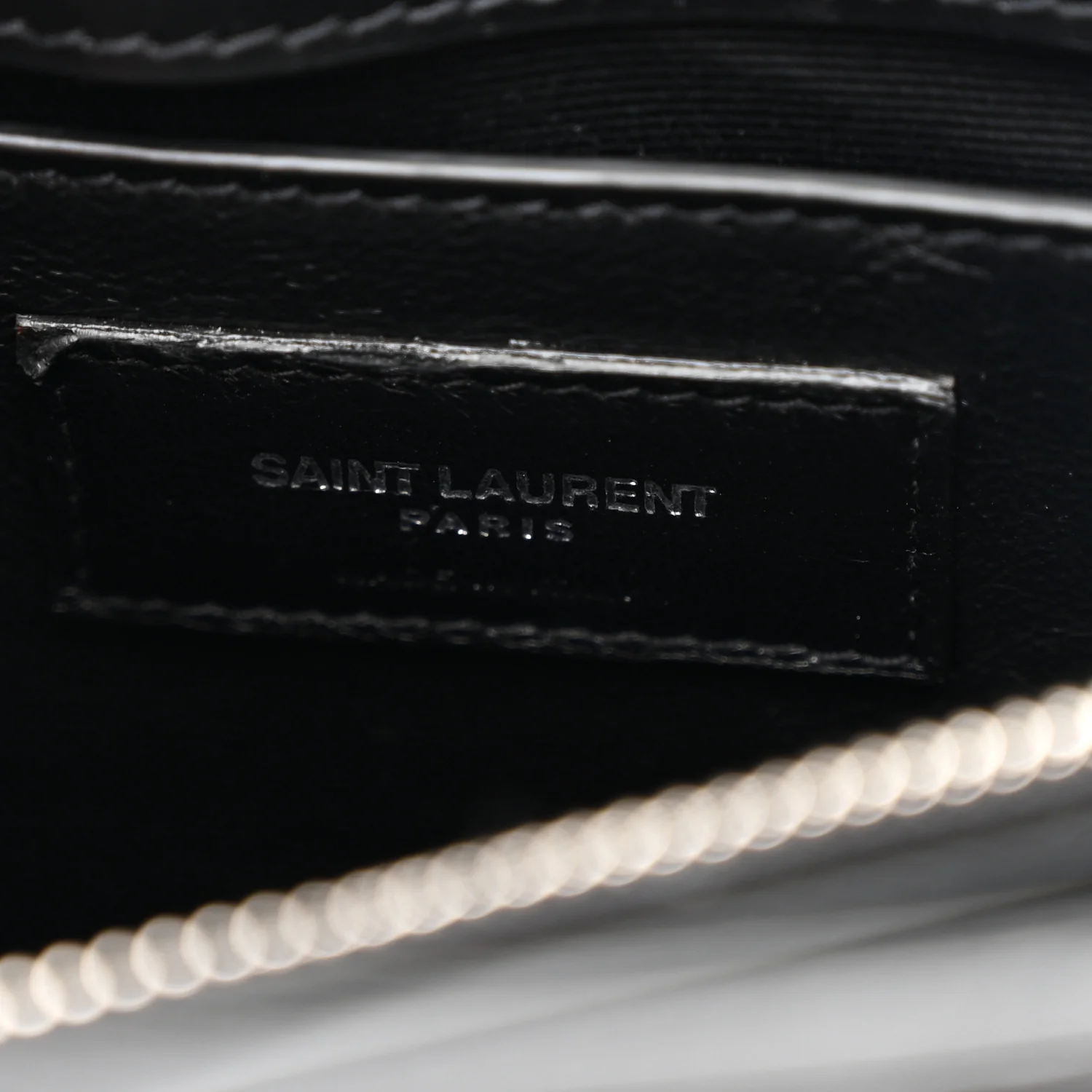 Calfskin Y Quilted Monogram Small Loulou Chain Satchel Black - Image 7
