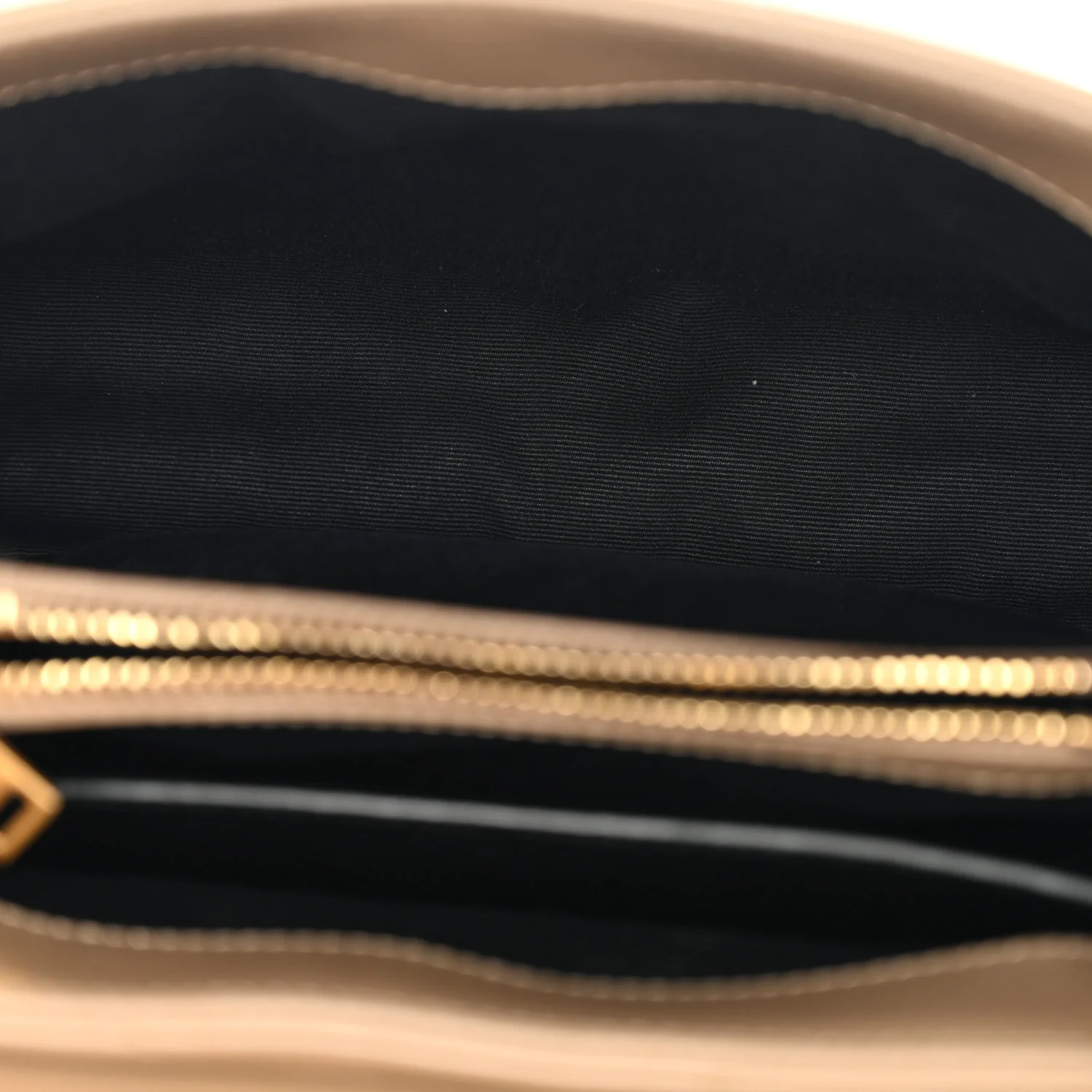 Calfskin Y Quilted Monogram Small Loulou Chain Satchel Dark Beige - Image 5