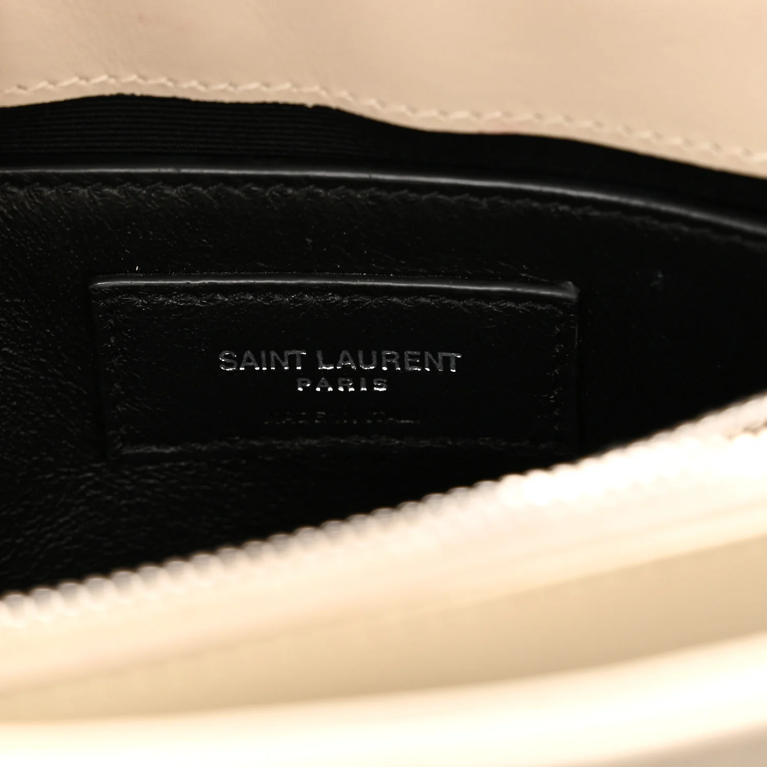 Calfskin Y Quilted Monogram Small Loulou Chain Satchel Ivory - Image 6