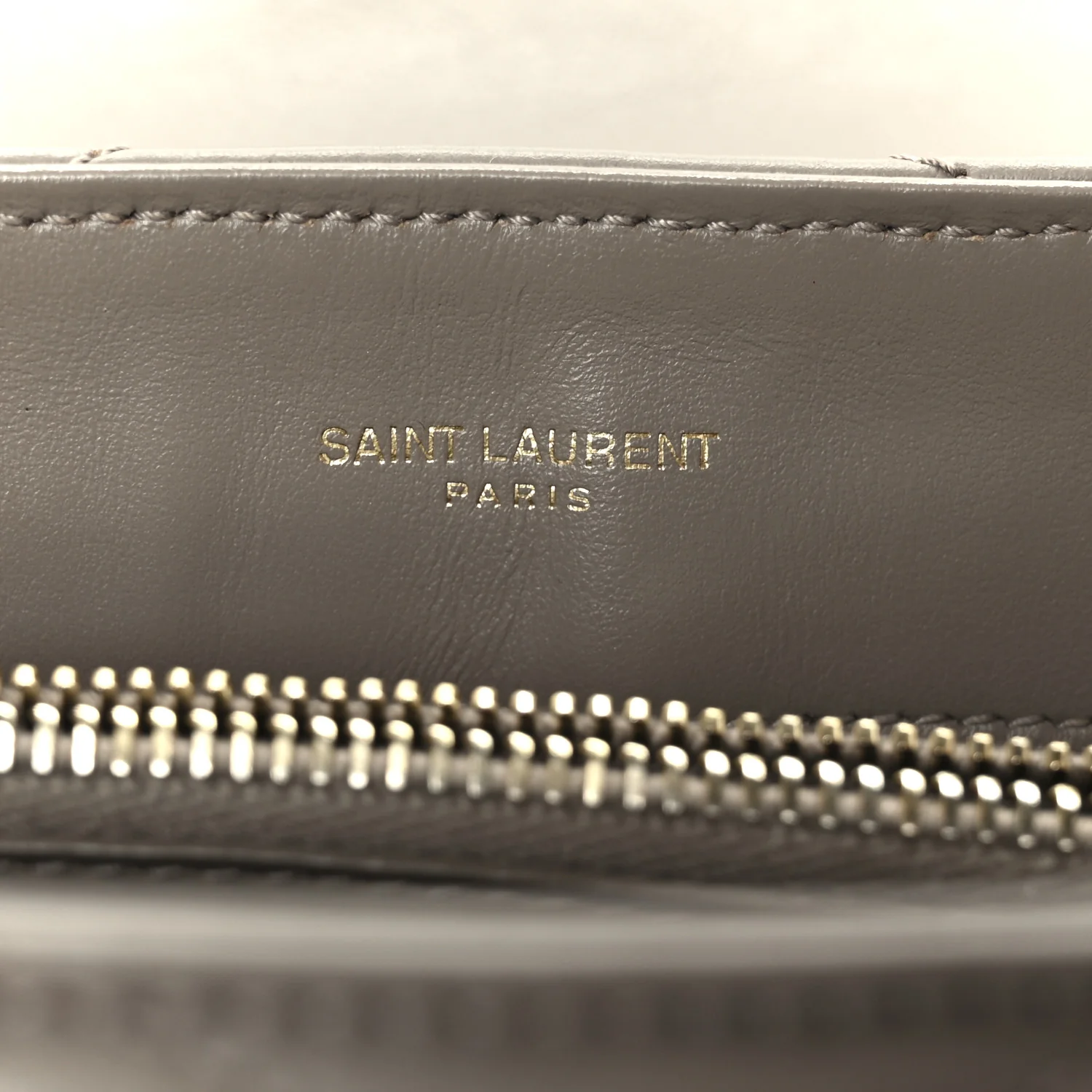 Calfskin Y Quilted Monogram Small Loulou Chain Satchel Taupe - Image 6