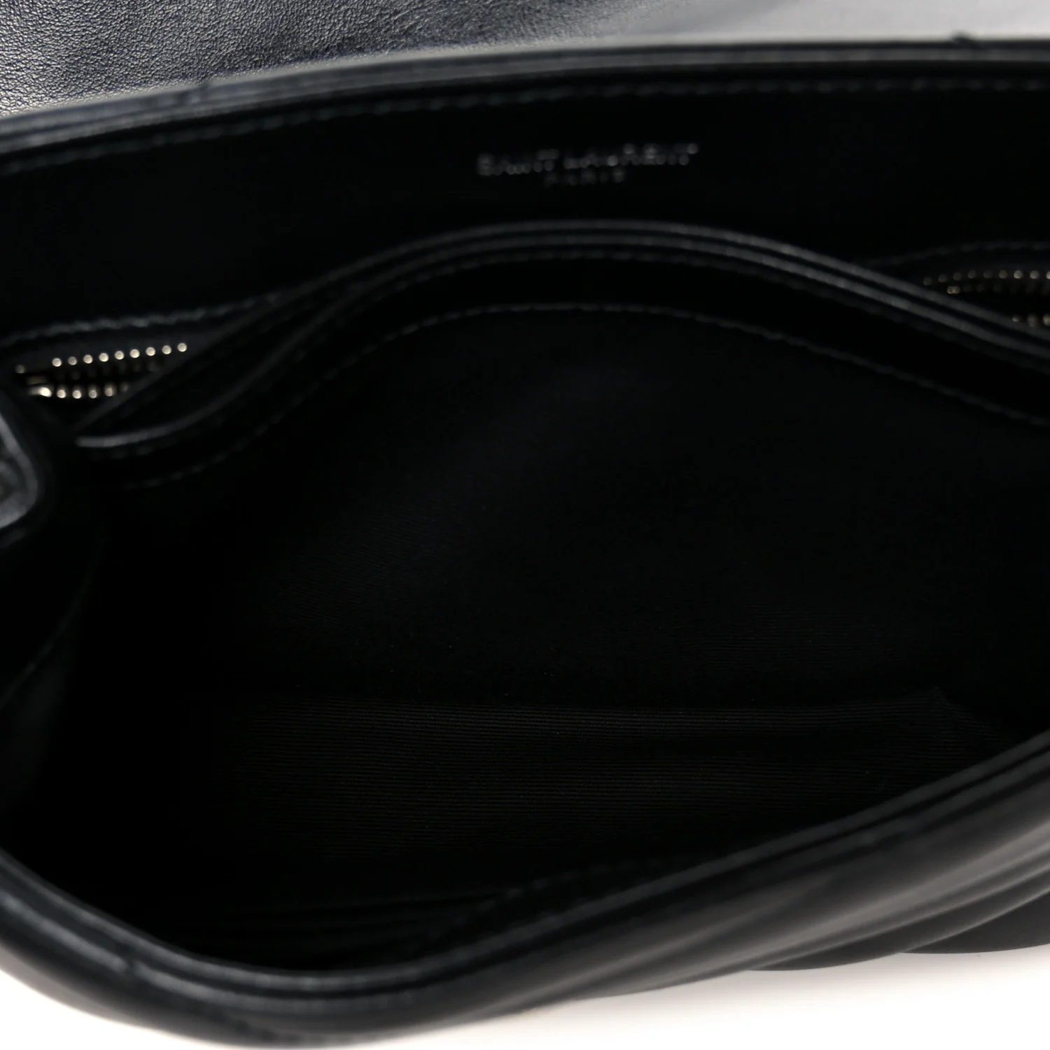 Calfskin Y Quilted Monogram Toy Loulou Crossbody Bag Black - Image 5